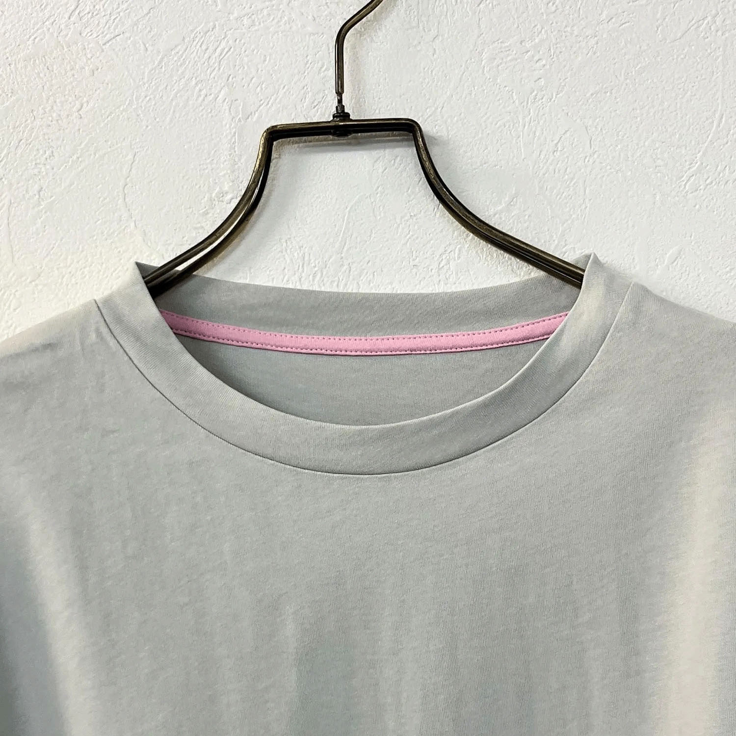 vingtrois 袖口シアー切替無地ロンT - 画像2