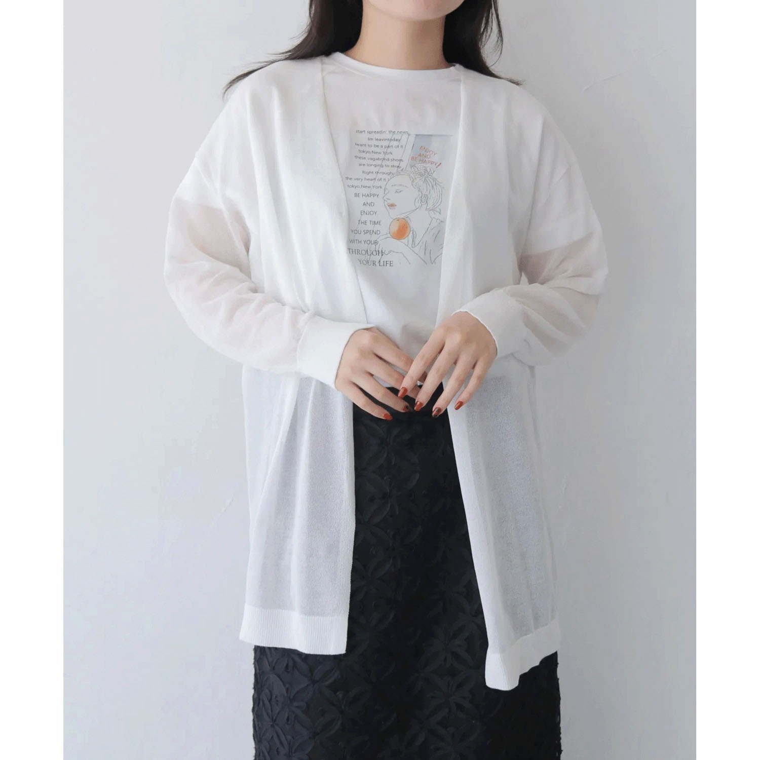 vingtrois レーヨンナイロンミドルトッパー - 画像4