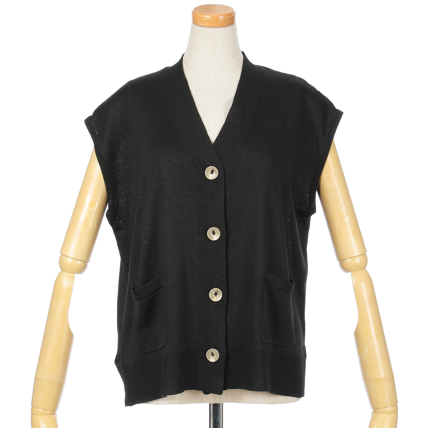 vingtrois  UVカットリネンタッチベスト - 画像2