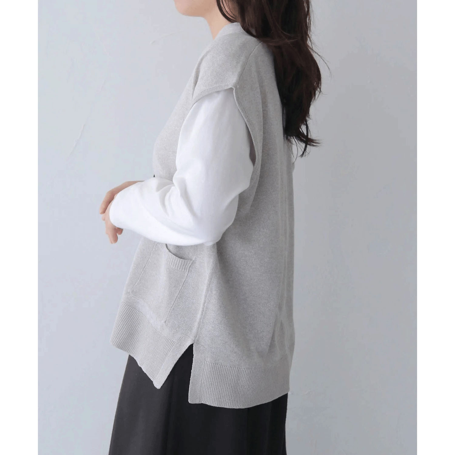 vingtrois  UVカットリネンタッチベスト - 画像5