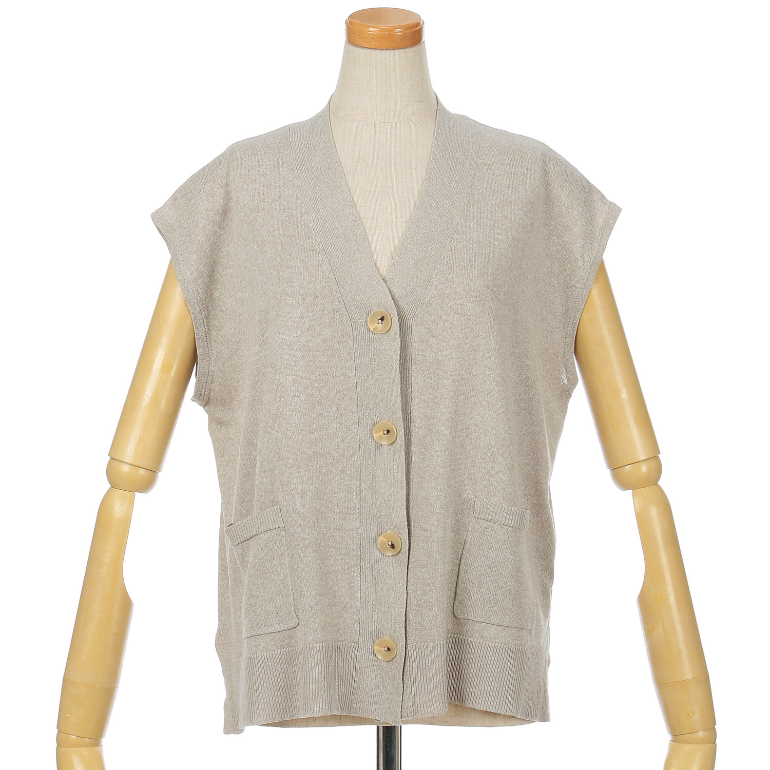 vingtrois  UVカットリネンタッチベスト - 画像9