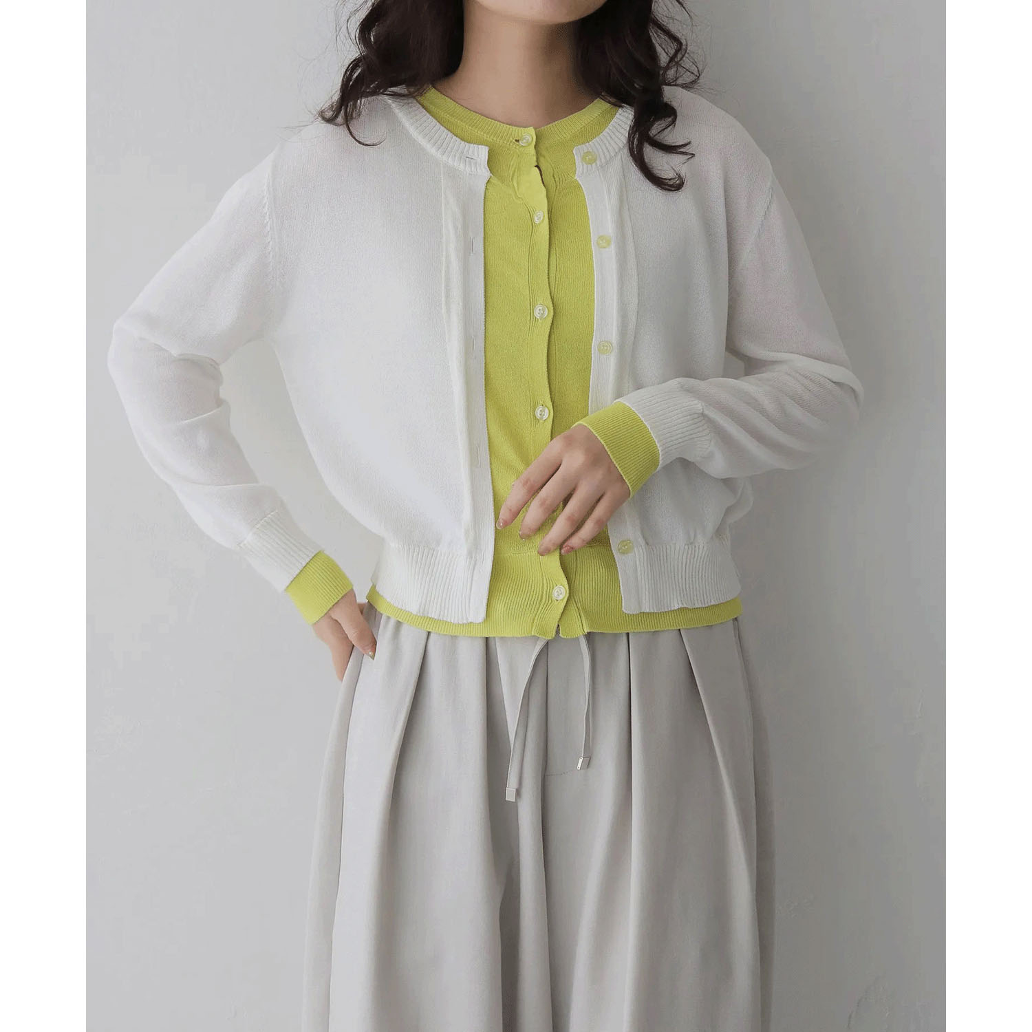 【Insta Live】vingtrois レイヤード風カーデ - 画像1