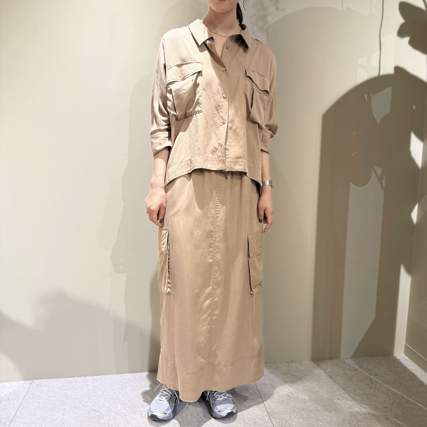 【Insta Live】33℃  バイオテンセル胸ポケとろみシャツ - 画像2