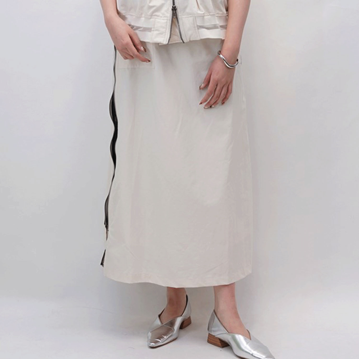 33℃／サイドZIP迷彩フレアスカート - 画像7