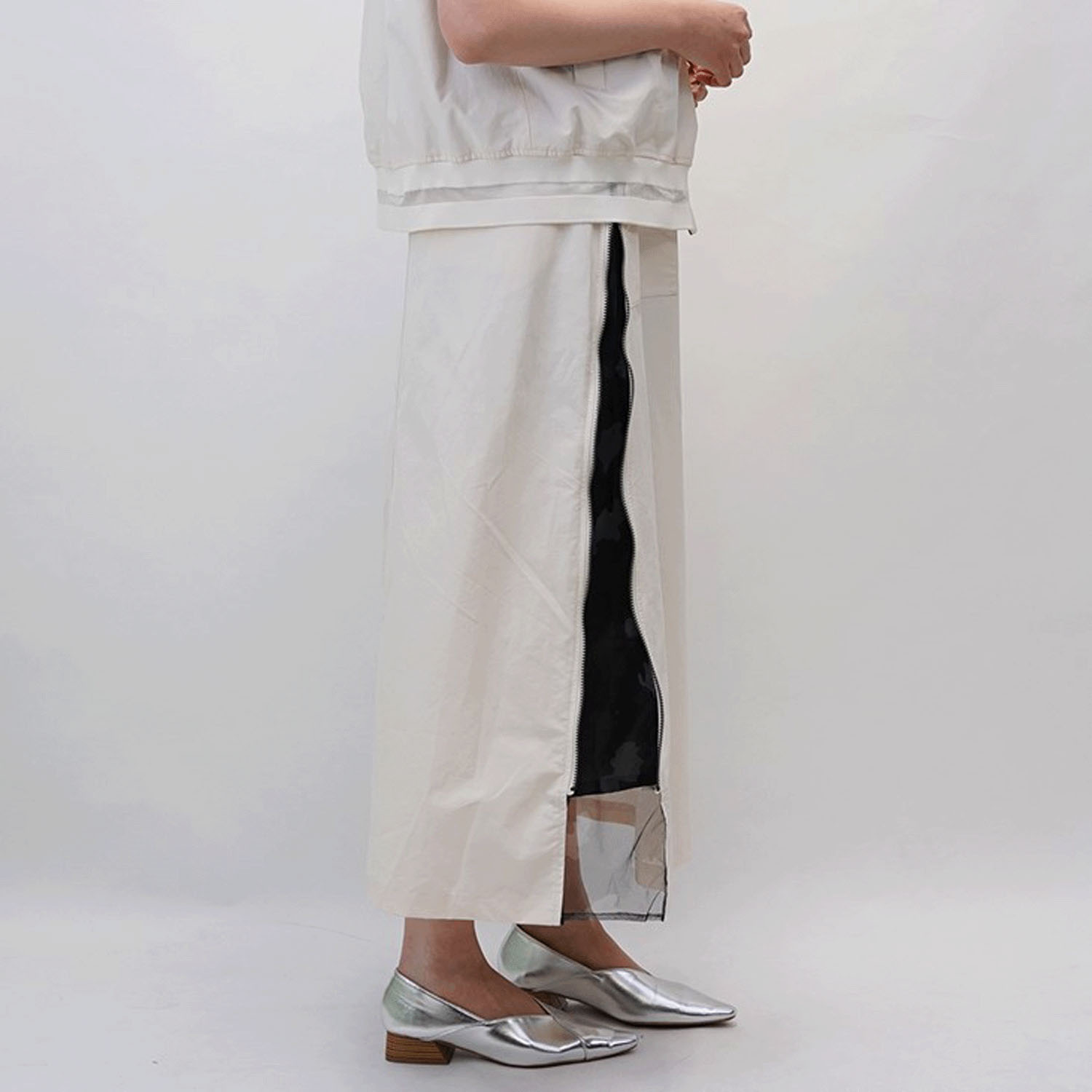 33℃／サイドZIP迷彩フレアスカート - 画像9