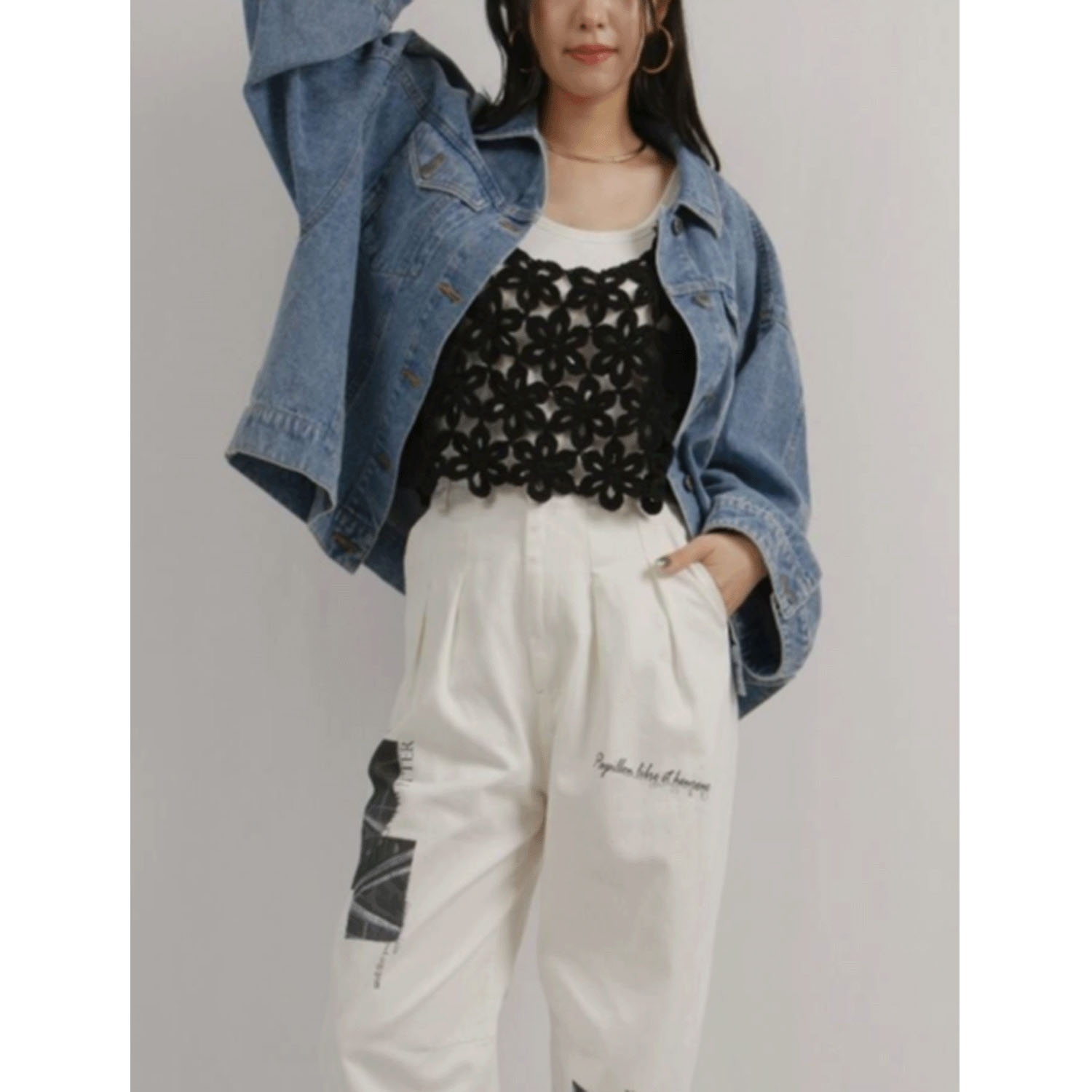 Palm Riche ユーズド風Gジャン - 画像5