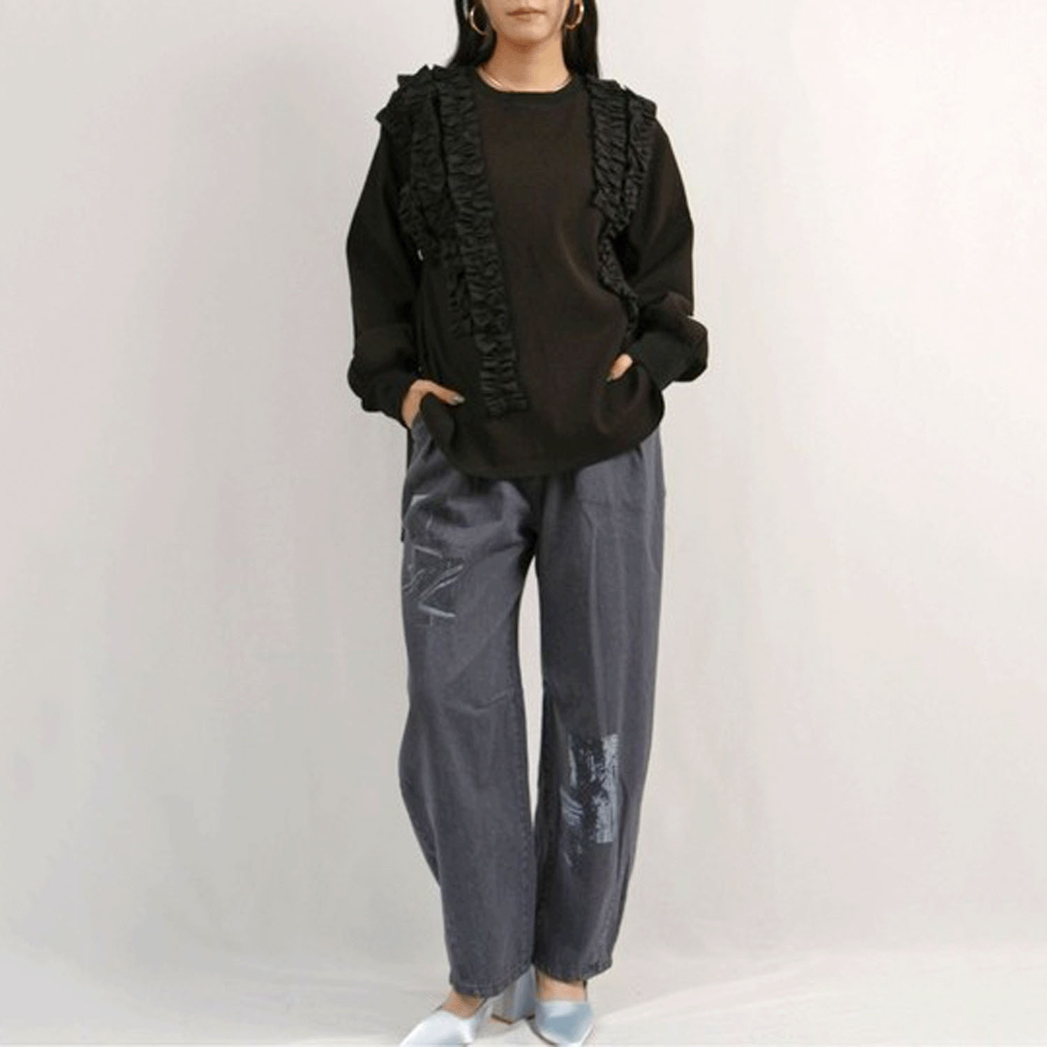 Palm Riche  ランダムフリルワッフルトップス - 画像13