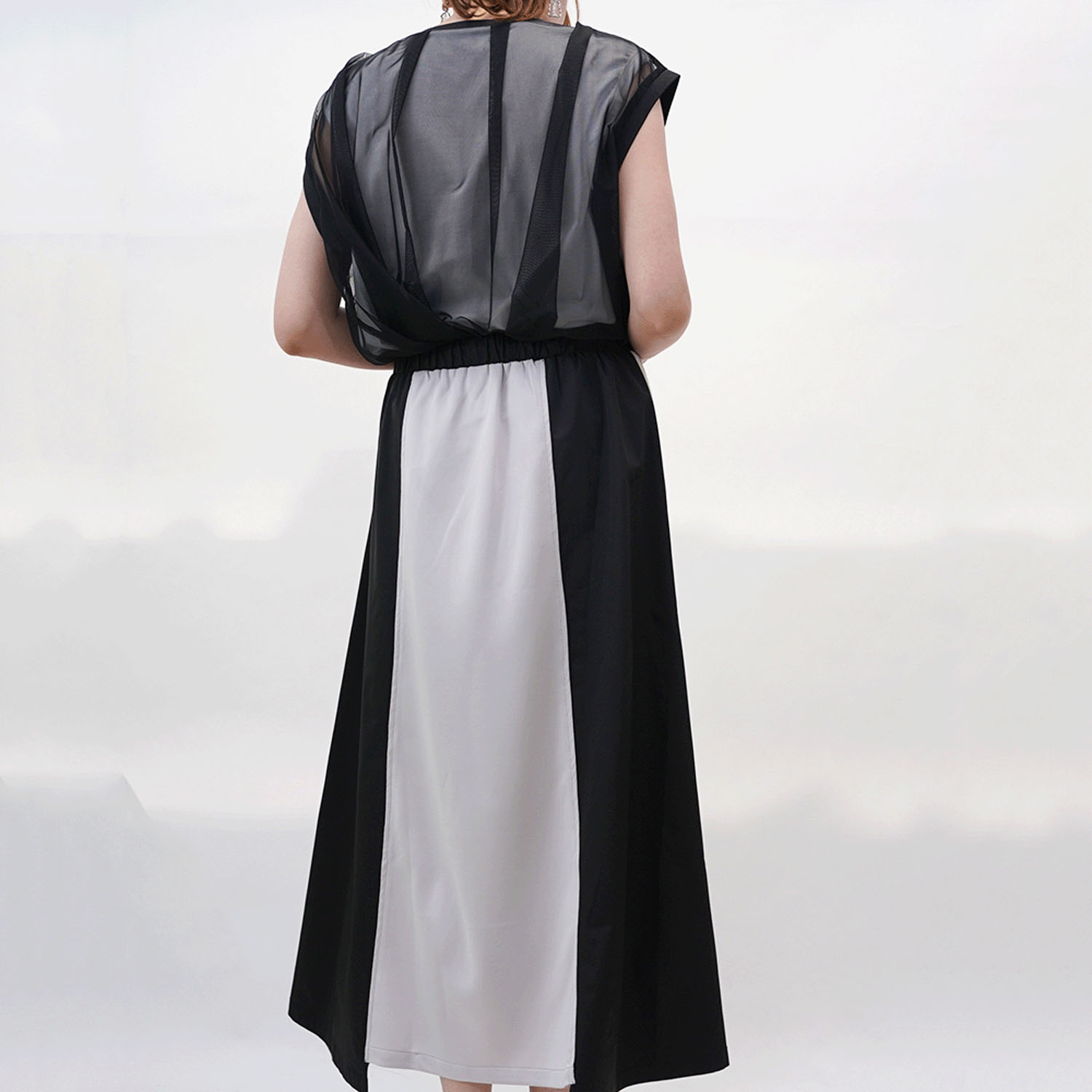 33℃ ライトポンチ×ナイロン切替サイドラインフレアスカート - 画像7