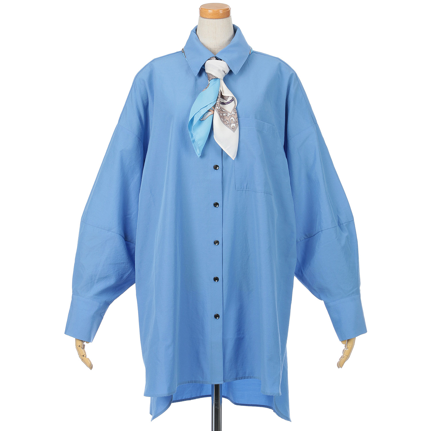 Palm Riche スカーフ付チュニックシャツ - 画像7