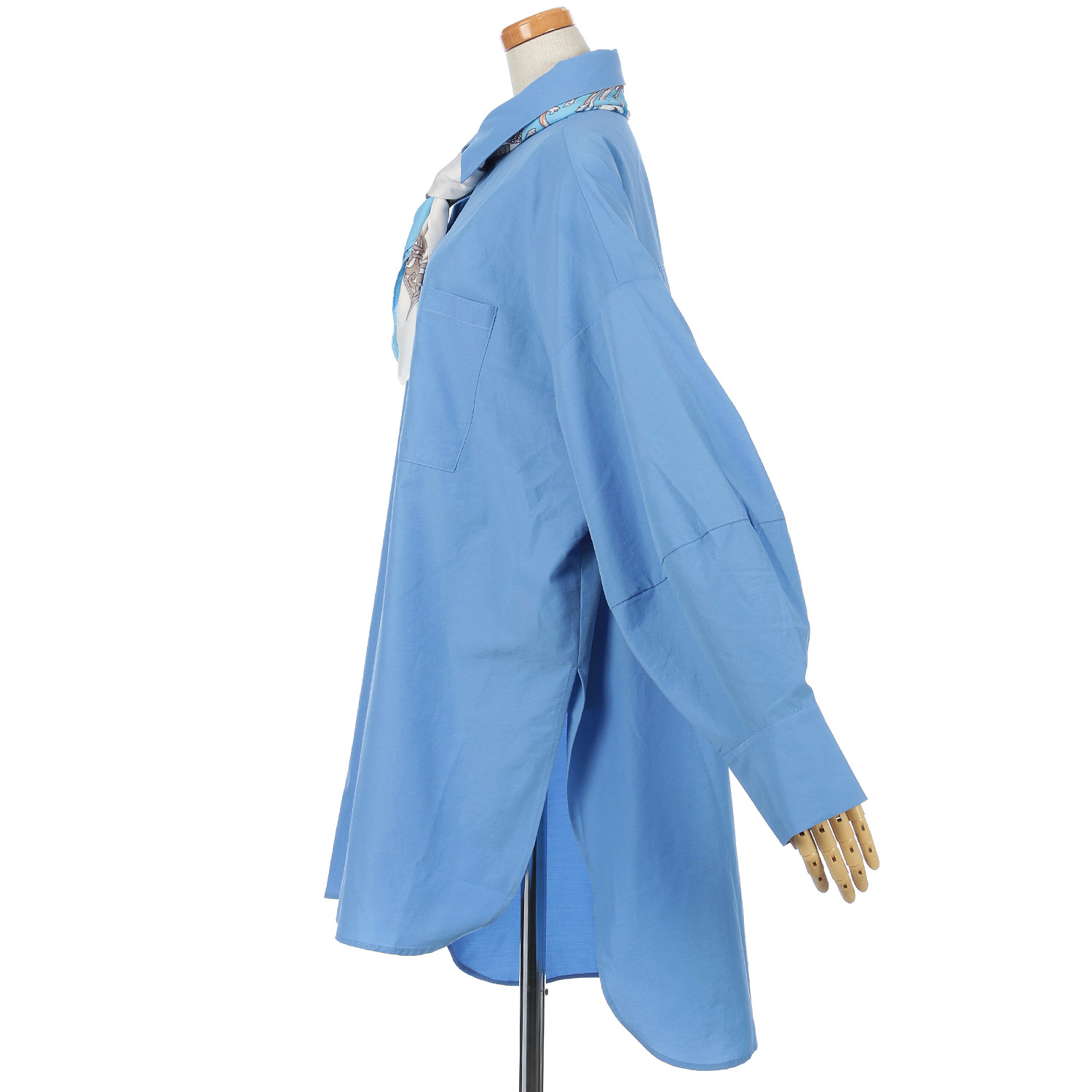 Palm Riche スカーフ付チュニックシャツ - 画像8