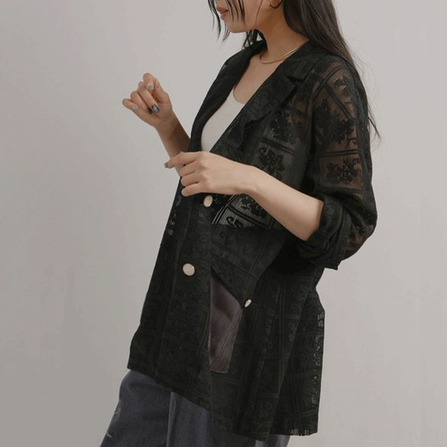 Palm Riche 2WAYレースジャケット - 画像13