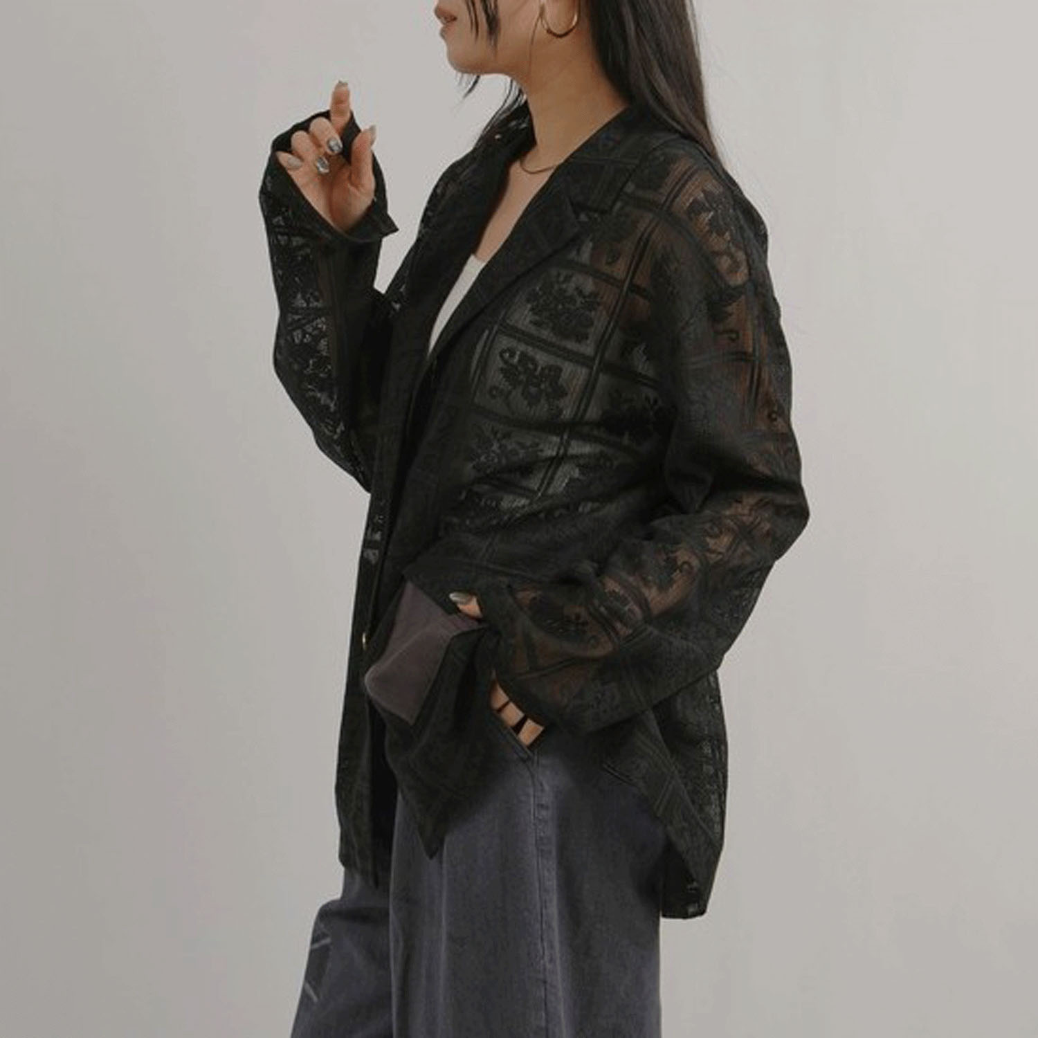 Palm Riche 2WAYレースジャケット - 画像14