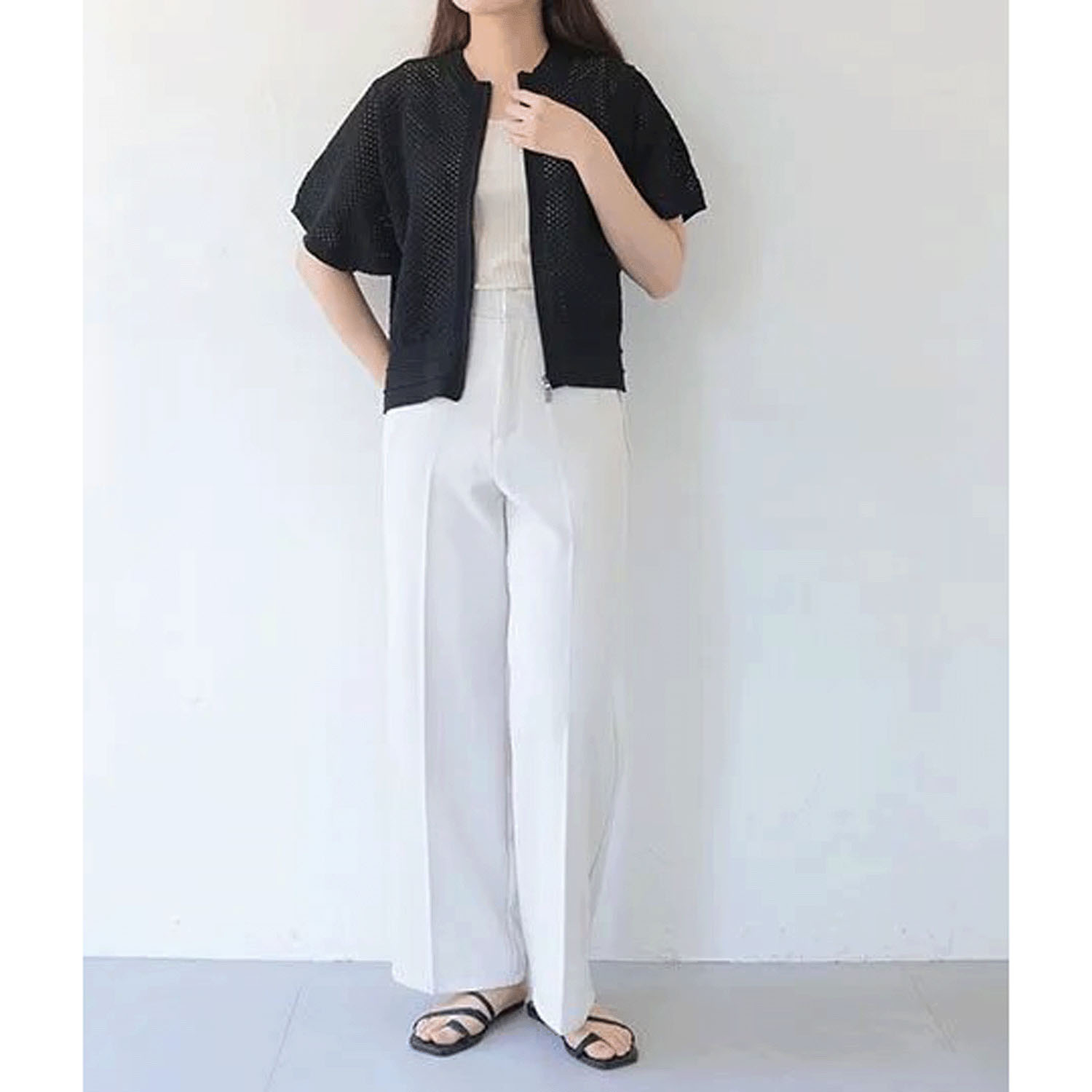 Vingtrois メッシュカーディガン - 画像11