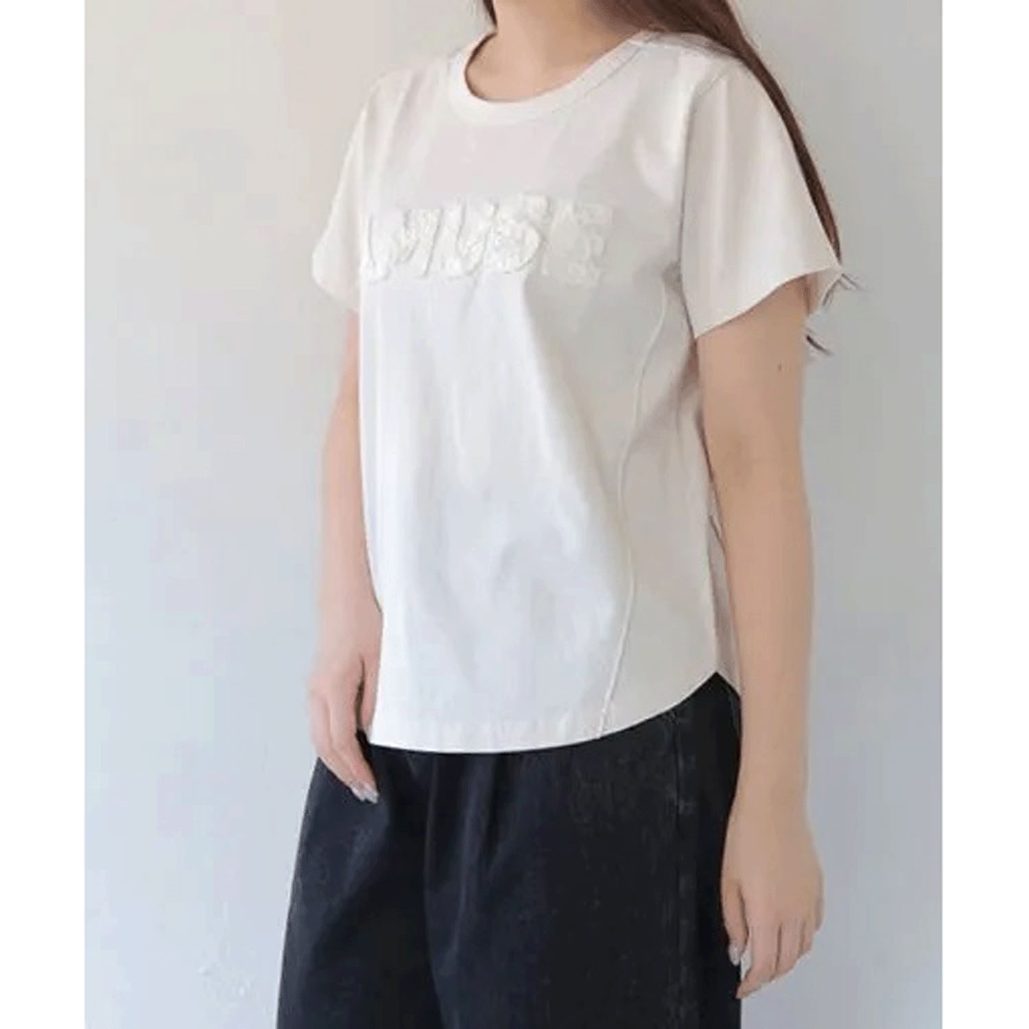 【Insta Live】【動画あり】Vingtrois パッチワークロゴTシャツ - 画像7