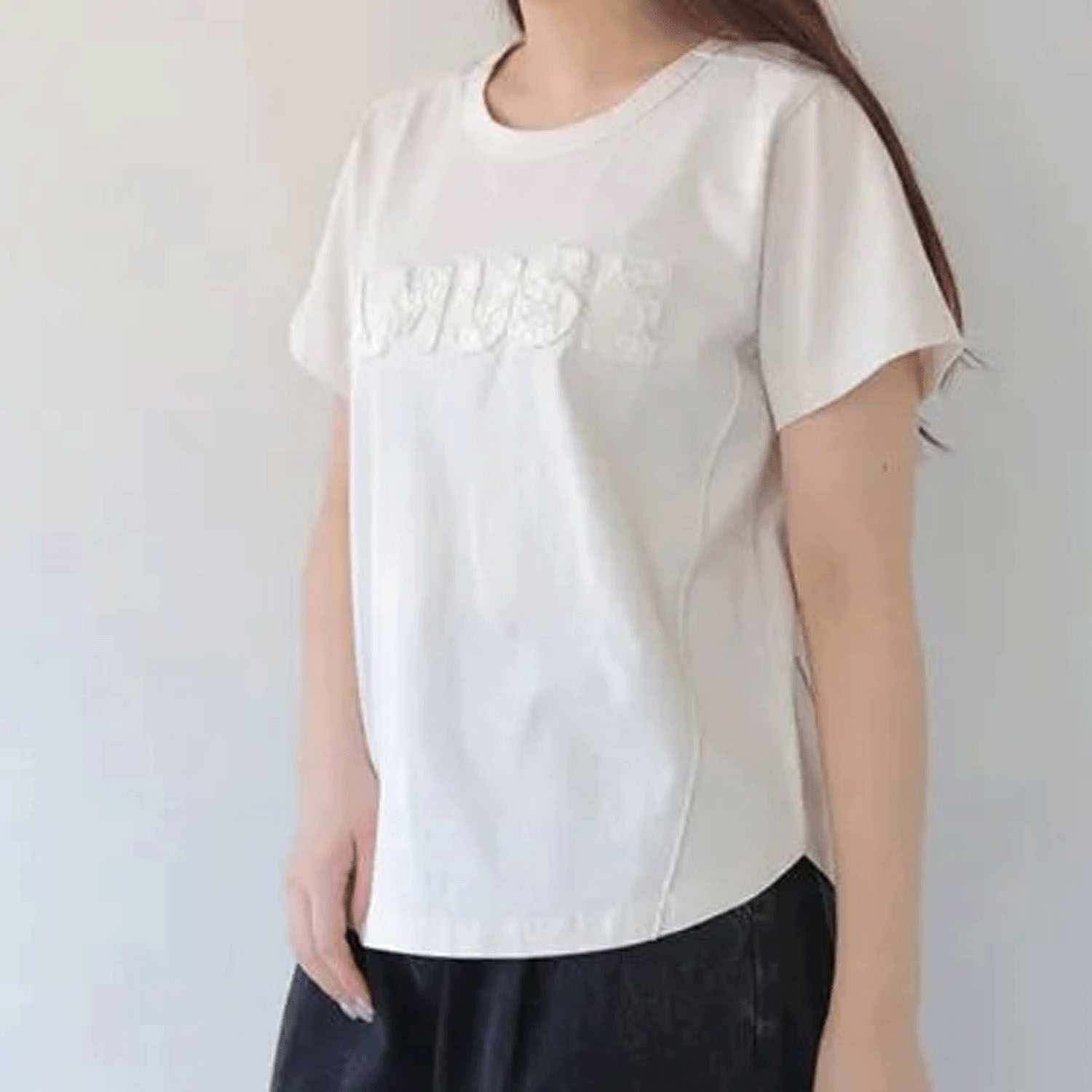 【Insta Live】【動画あり】Vingtrois パッチワークロゴTシャツ - 画像1