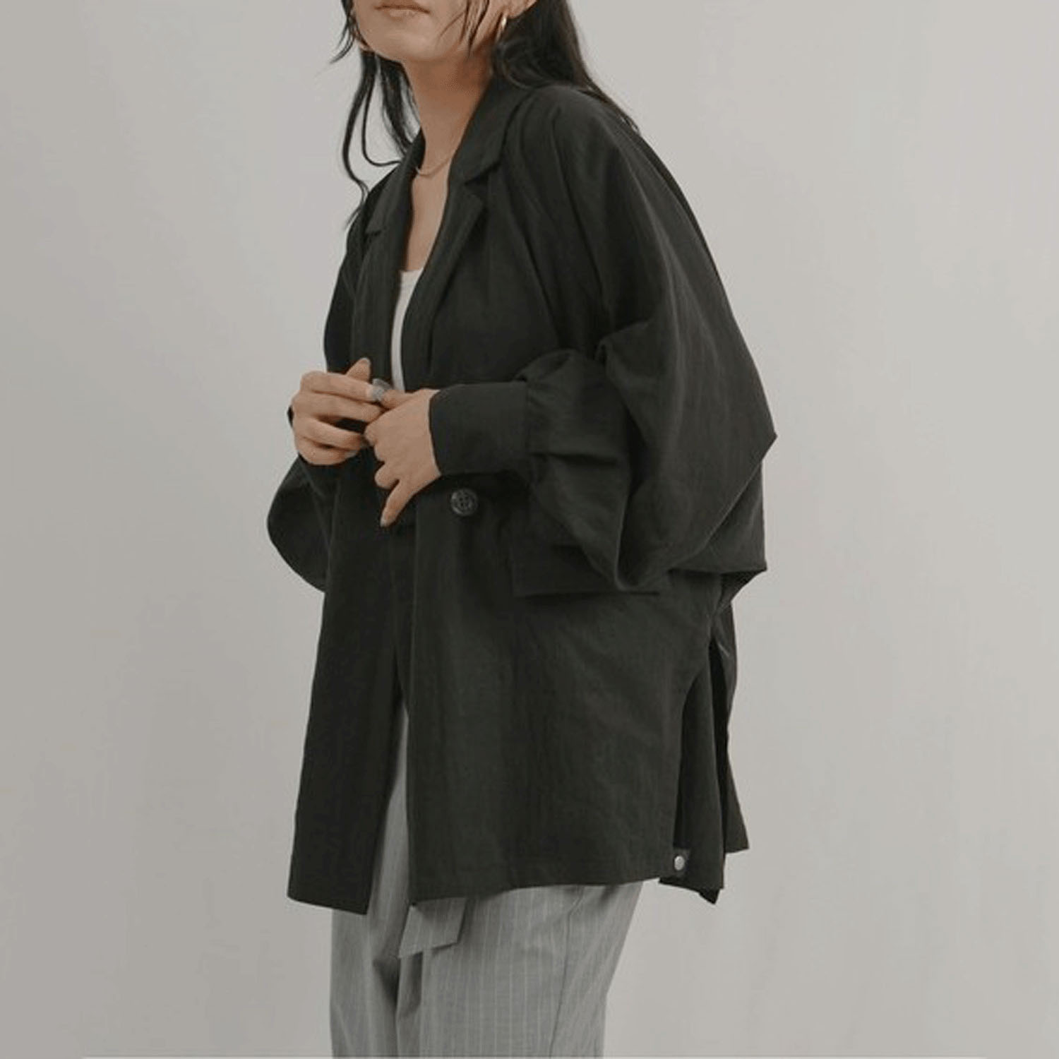 【Insta Live】Palm Riche ワッシャーオーバージャケット - 画像12