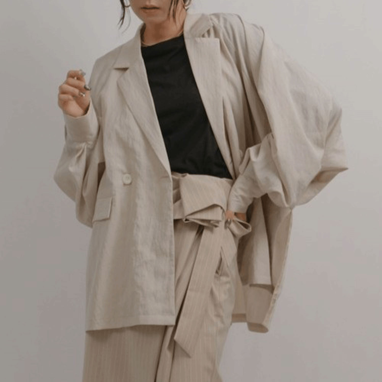 【Insta Live】Palm Riche ワッシャーオーバージャケット - 画像3