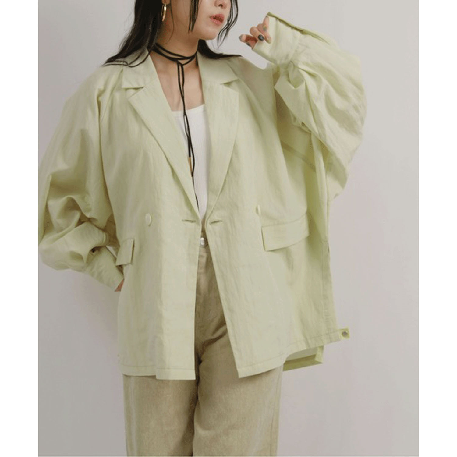 【Insta Live】Palm Riche ワッシャーオーバージャケット - 画像22