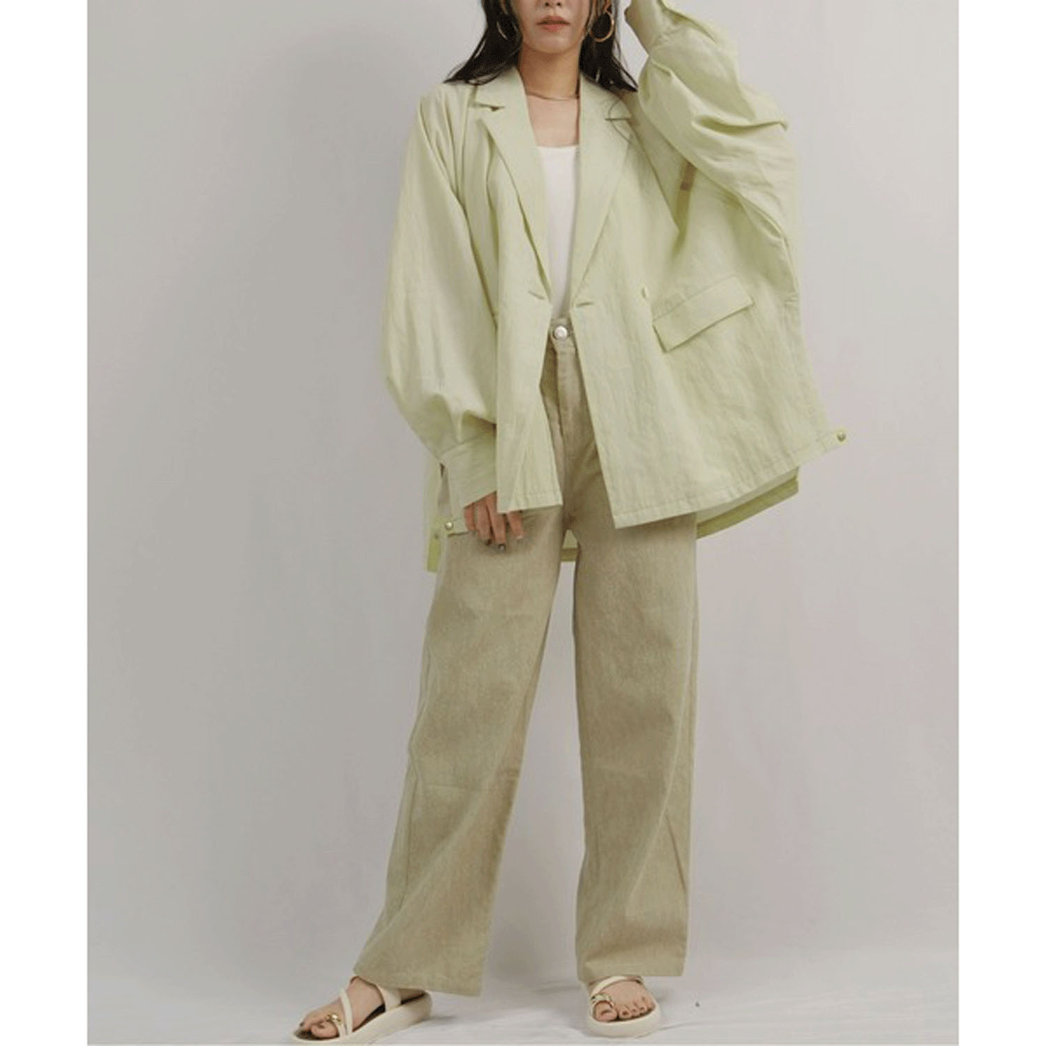 【Insta Live】Palm Riche ワッシャーオーバージャケット - 画像27