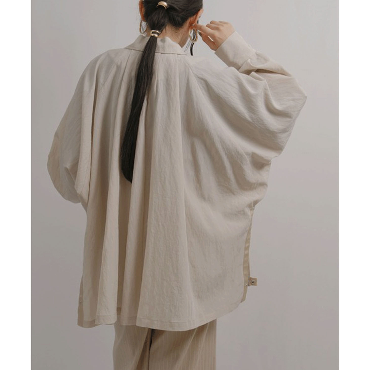 【Insta Live】Palm Riche ワッシャーオーバージャケット - 画像6