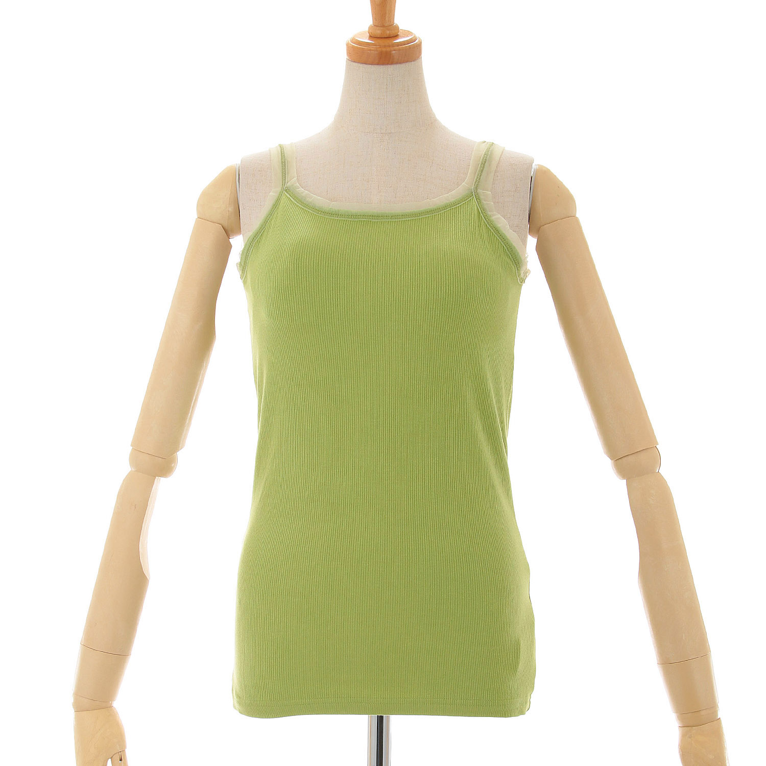 Vingtrois シアーストラップカップ付タンクトップ - 画像12