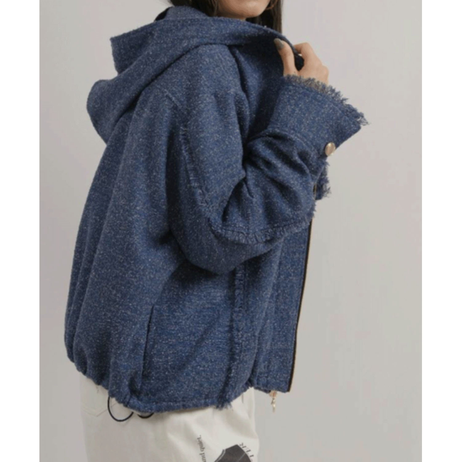 Palm Riche ツイードジップパーカー - 画像20