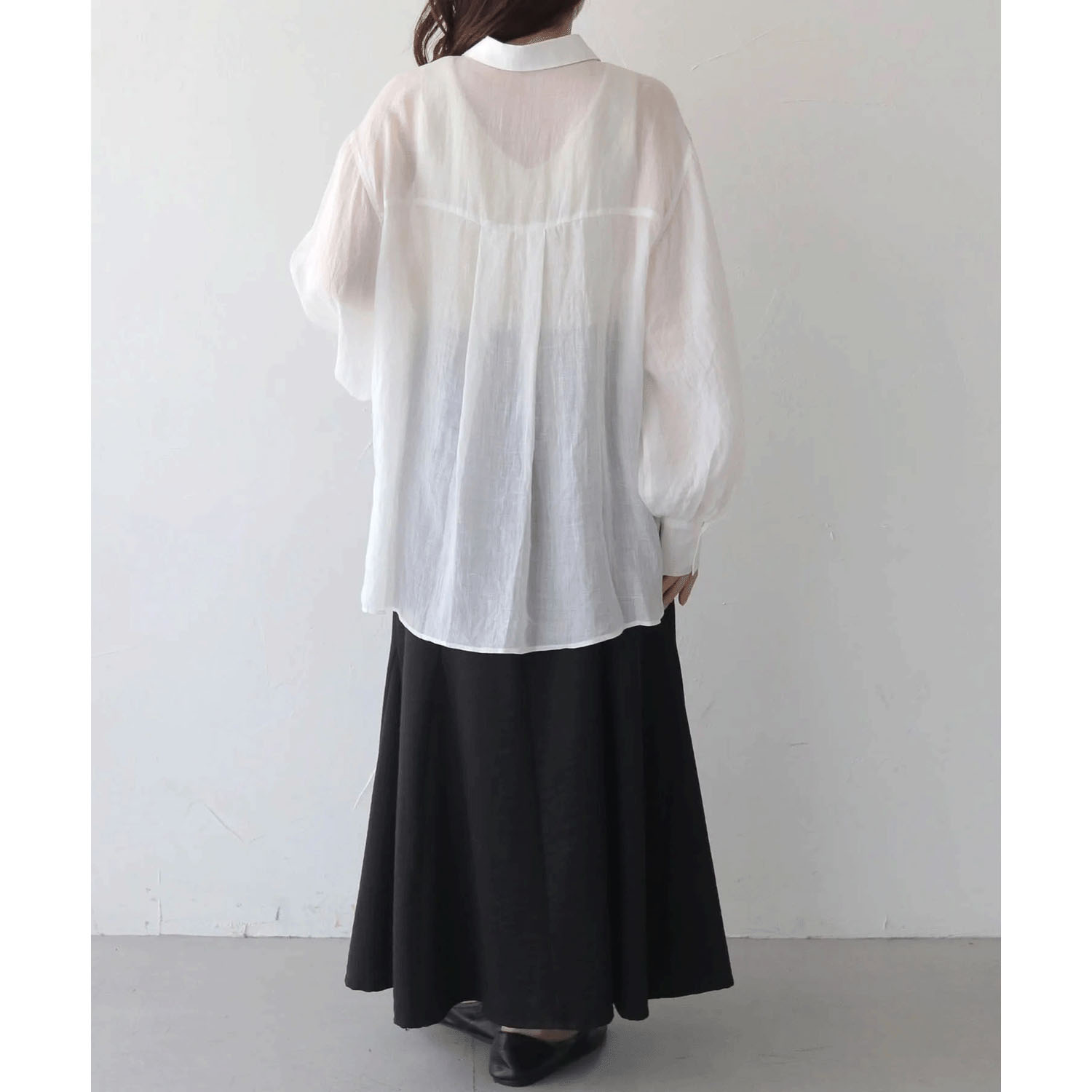vingtrois リネン袖ボリュームシャツ - 画像7