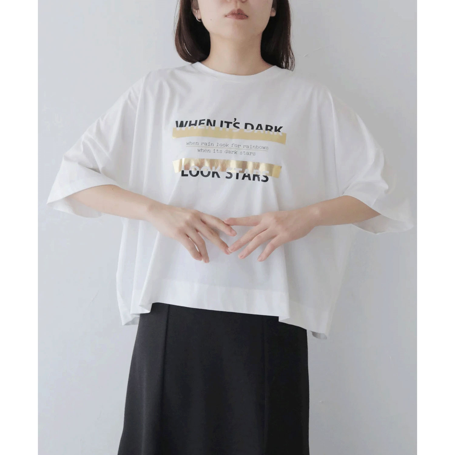 vingtrois ドライタッチコットン箔ロゴT - 画像13