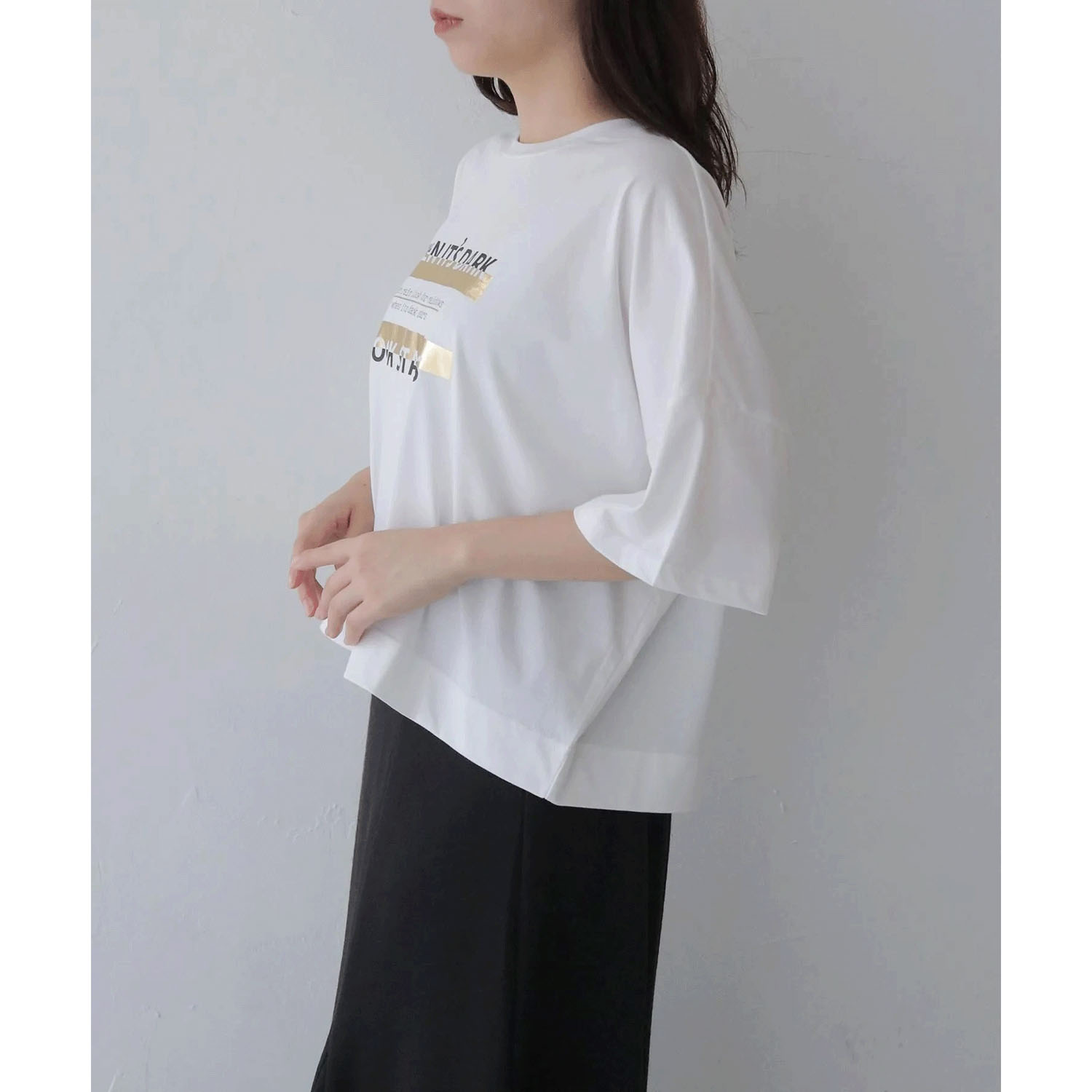 【Insta Live】vingtrois ドライタッチコットン箔ロゴT - 画像20