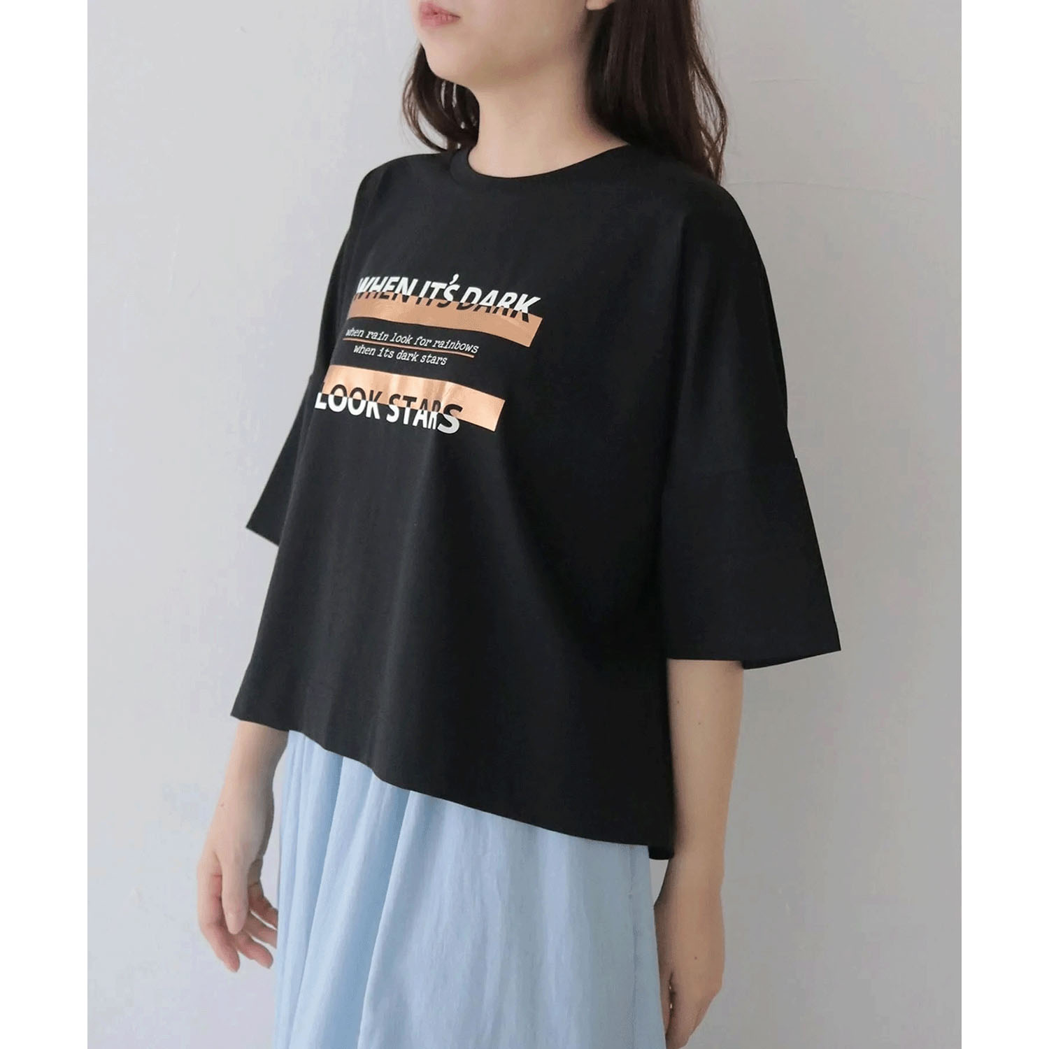 vingtrois ドライタッチコットン箔ロゴT - 画像6