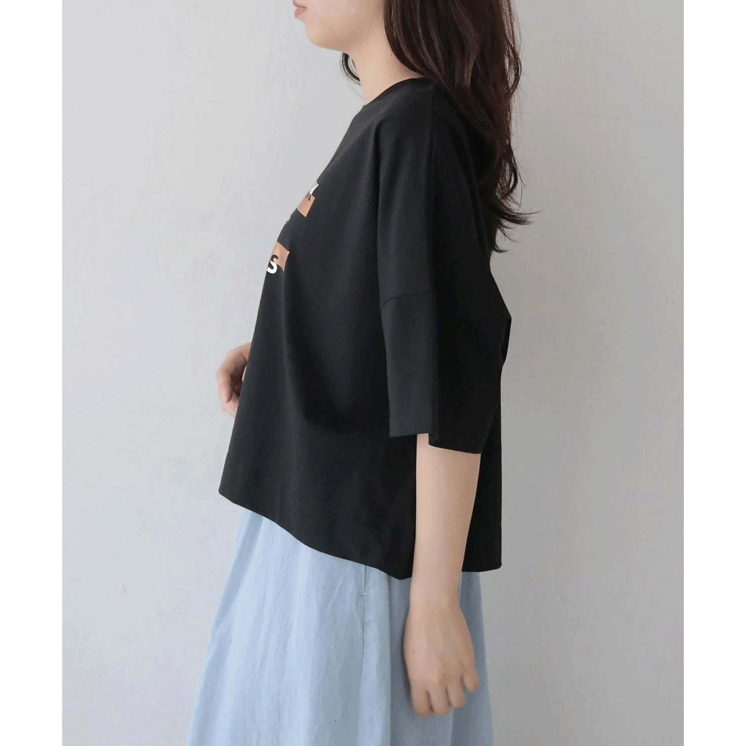 vingtrois ドライタッチコットン箔ロゴT - 画像7