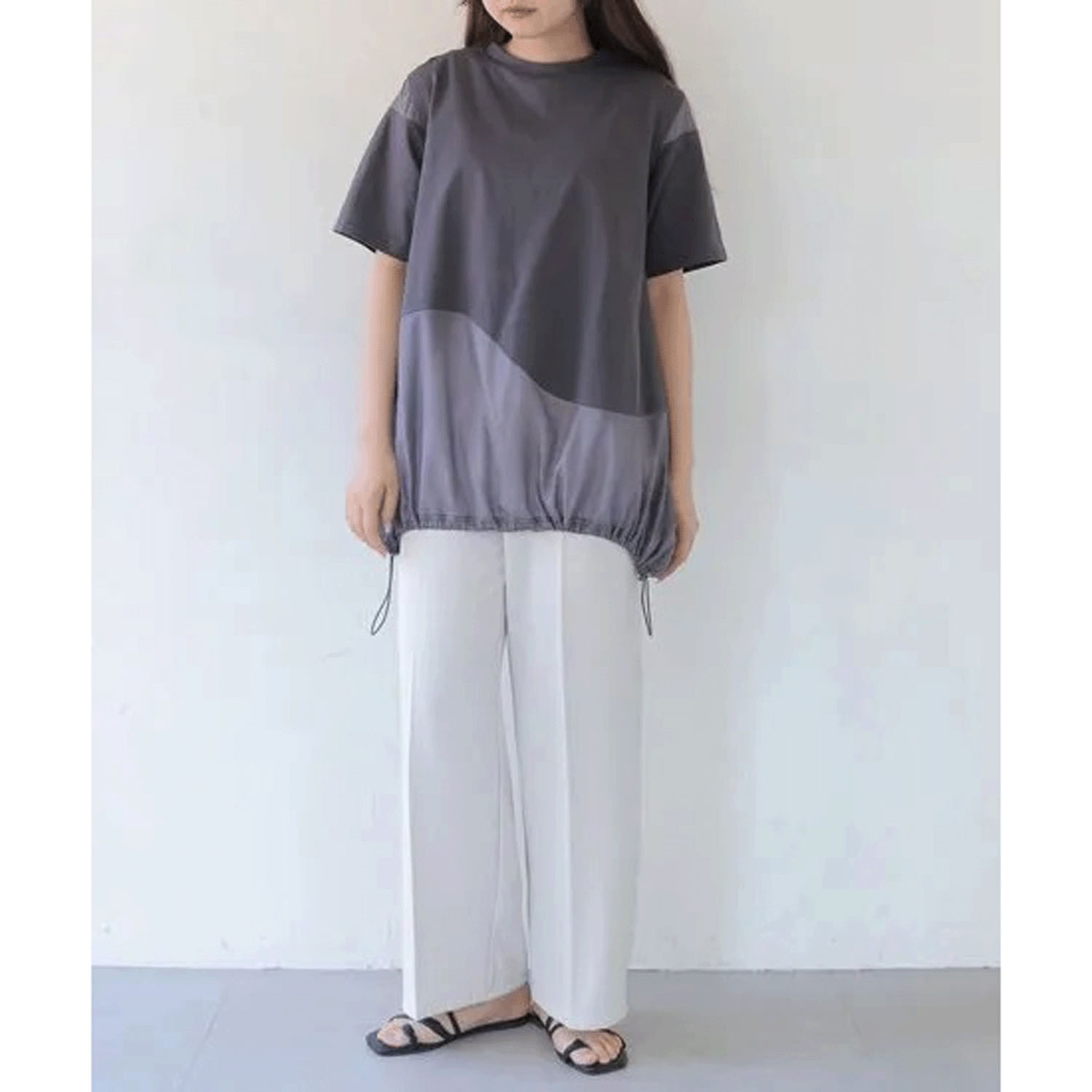 【動画あり】Vingtrois シアー切替ウェーブデザインプルオーバー - 画像10