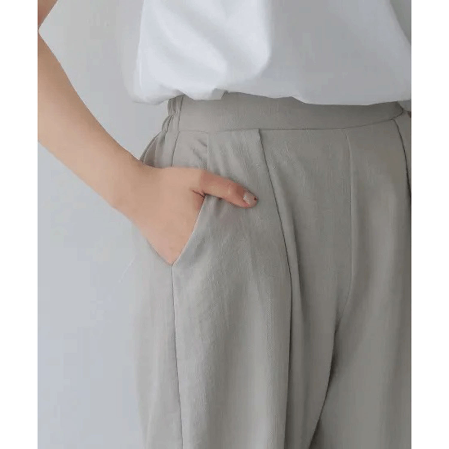 【Insta Live】【動画あり】Vingtrois リネンタッチカーブパンツ - 画像15