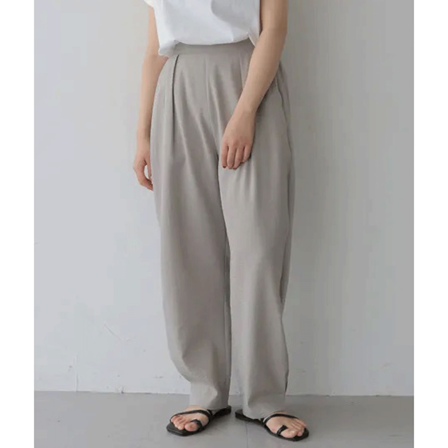 【Insta Live】【動画あり】Vingtrois リネンタッチカーブパンツ - 画像3