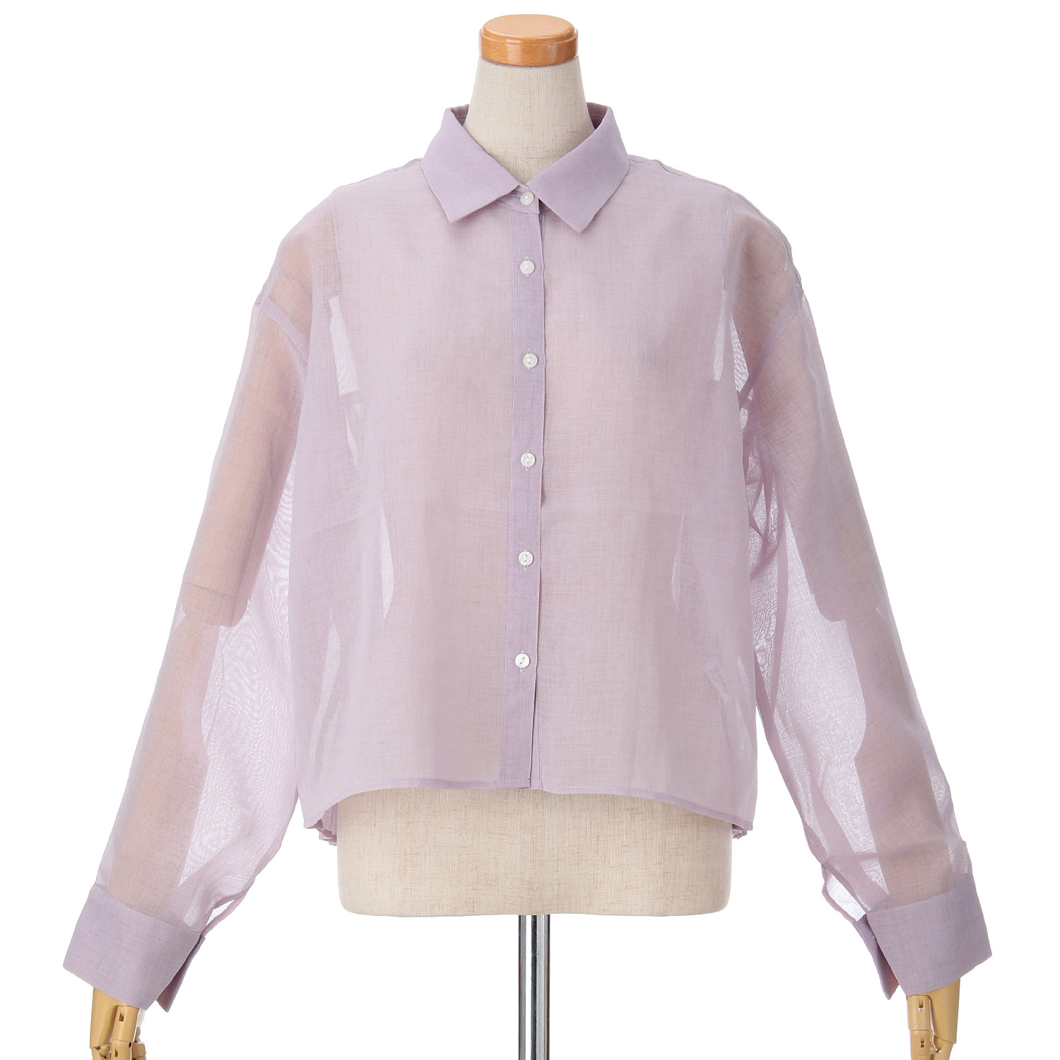 Emilyan シアーリネンライクプリーツブラウス - 画像8