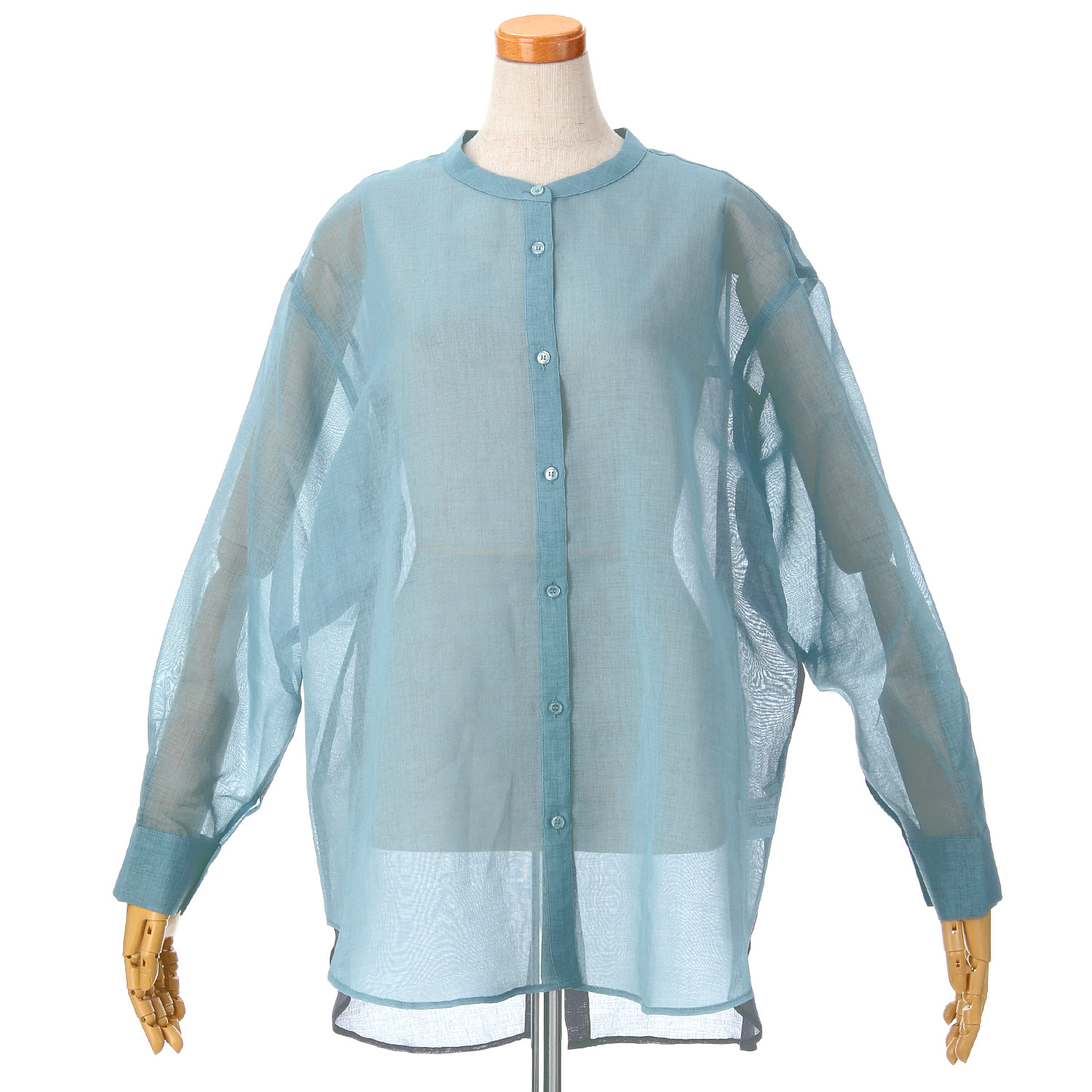 Emilyan シアーリネンライク切替ブラウス - 画像6