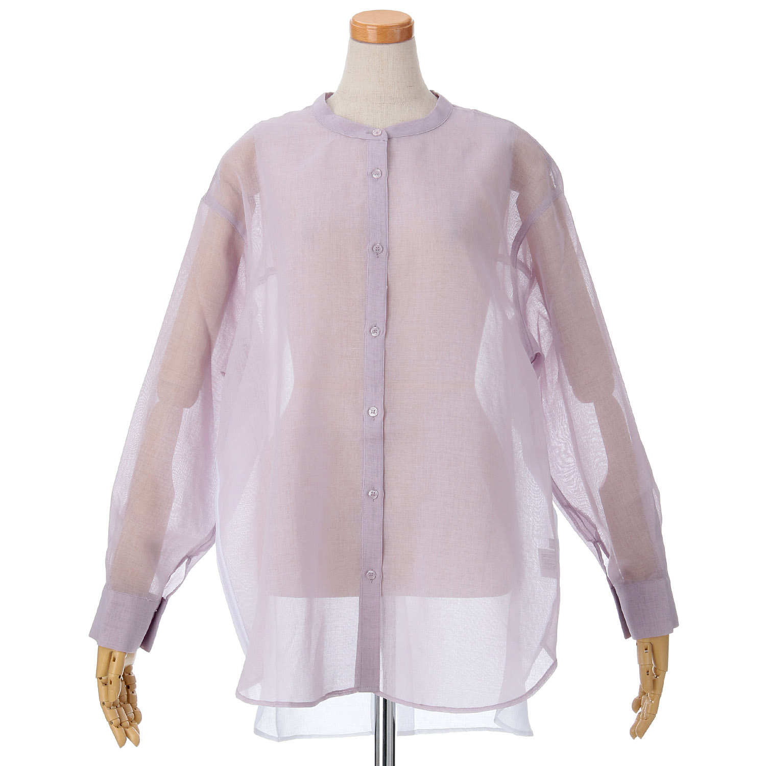 Emilyan シアーリネンライク切替ブラウス - 画像8