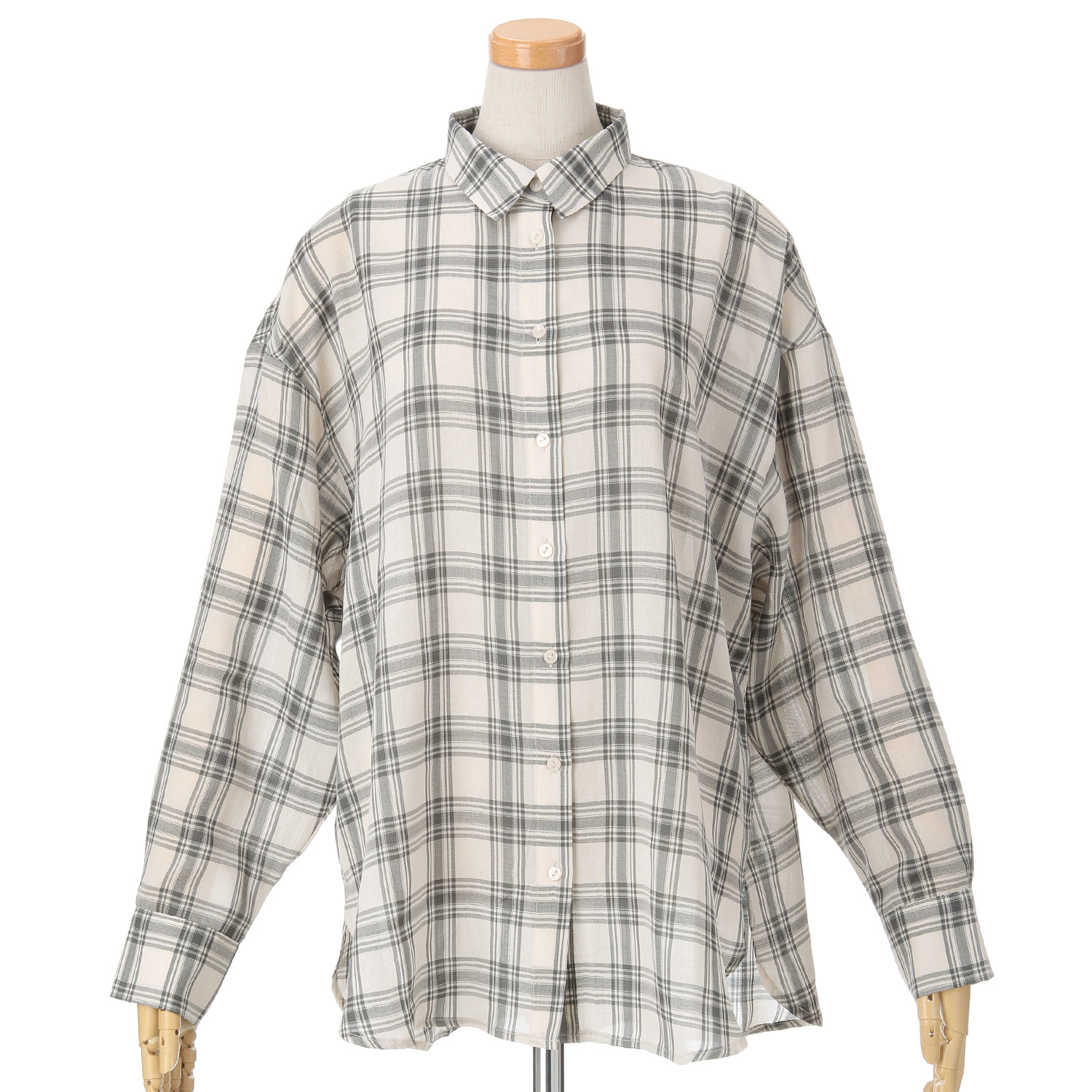 Emilyan シアリニーチェックシャツ