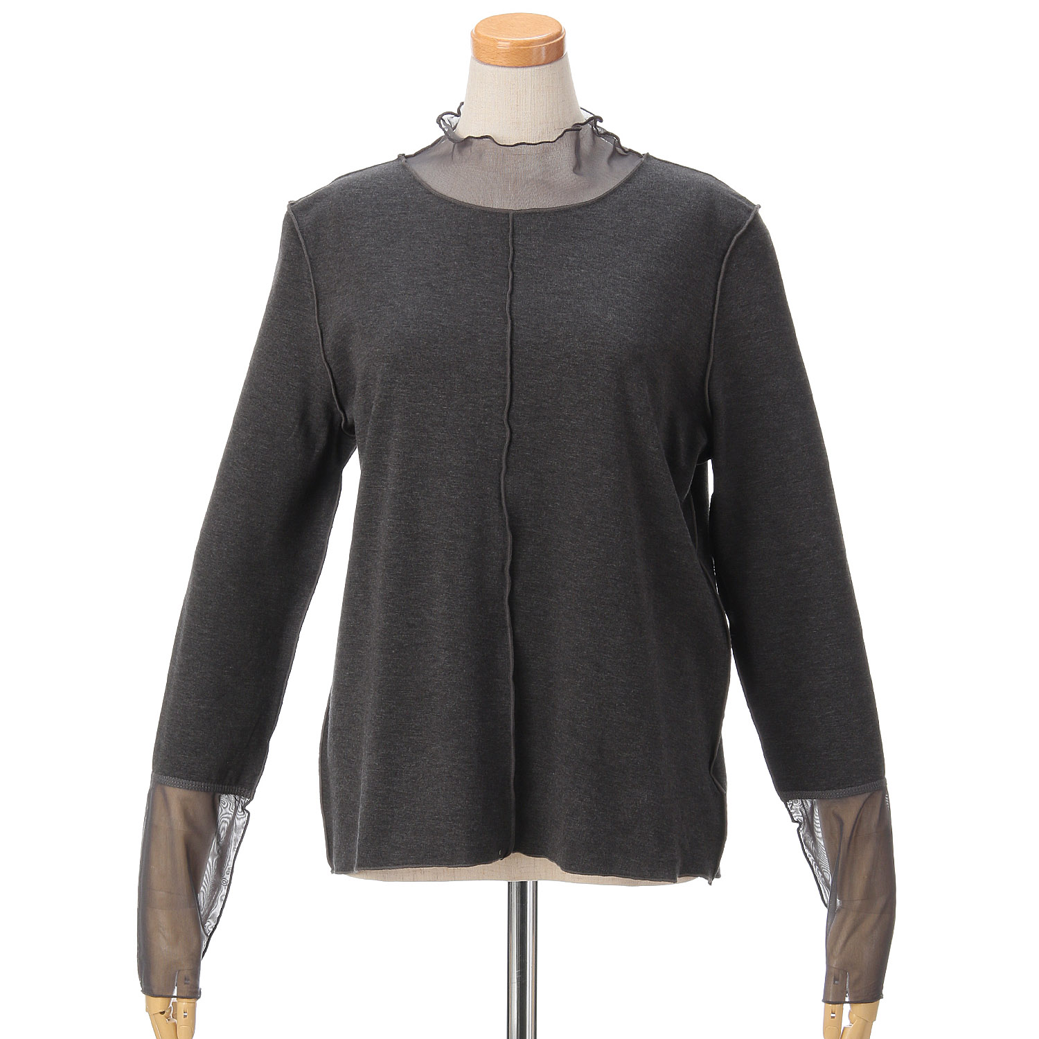 vingtrois  ソフトタッチシアーハイネック - 画像2