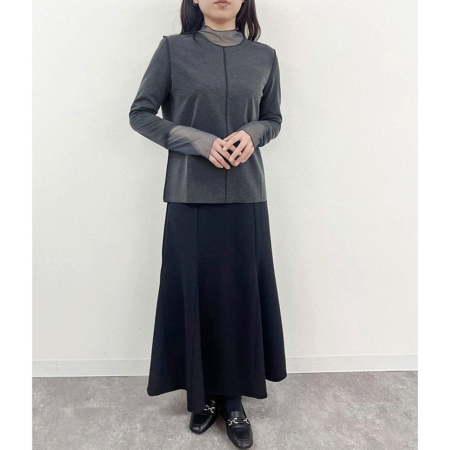 vingtrois  ソフトタッチシアーハイネック - 画像5