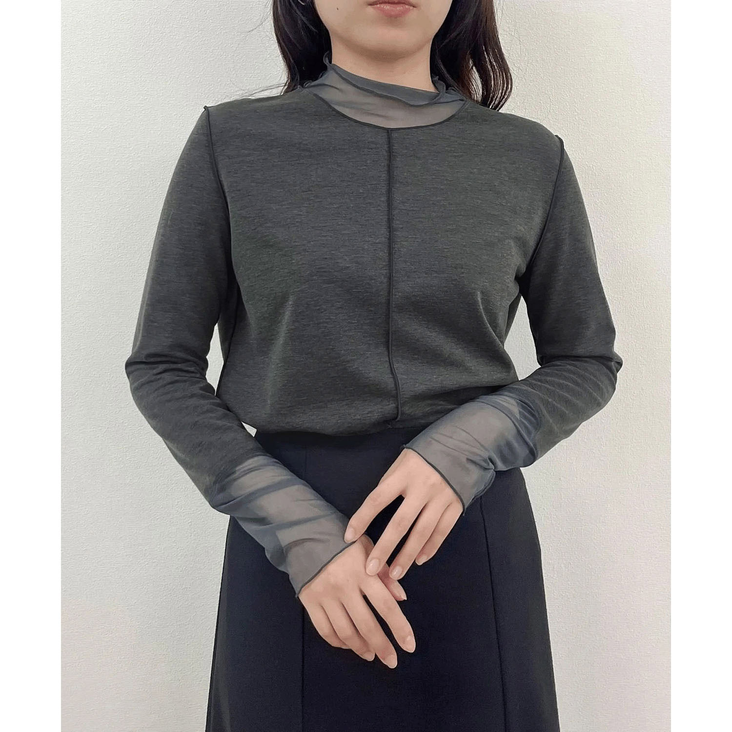 vingtrois  ソフトタッチシアーハイネック - 画像7
