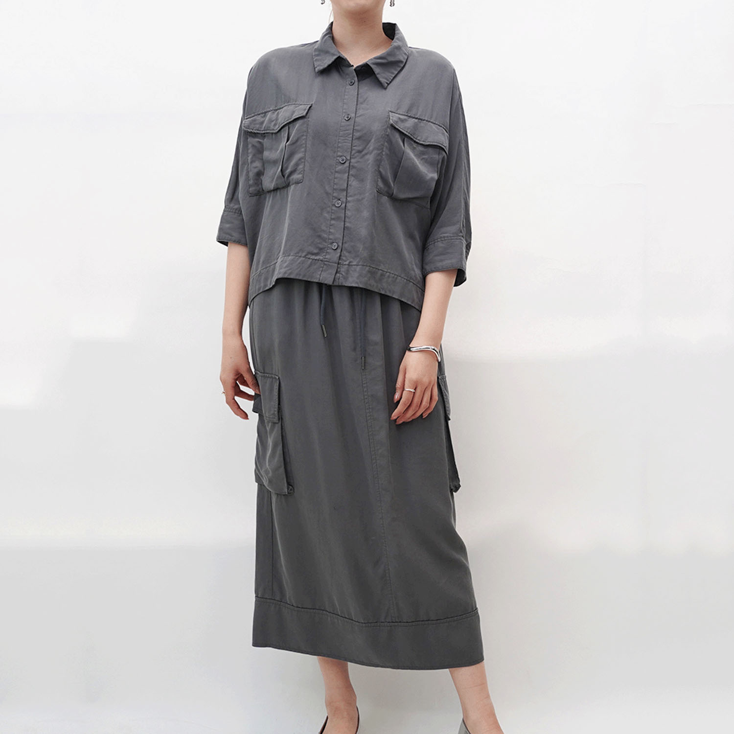 【Insta Live】33℃ バイオテンセルカーゴフレアスカート - 画像7