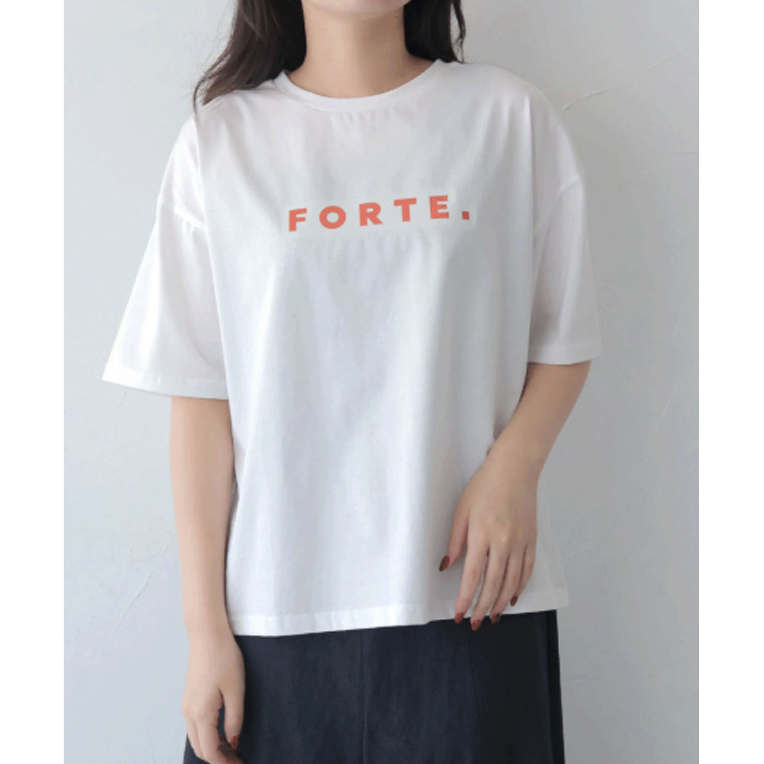 【Insta Live】vingtrois ドライタッチコットンフォントTシャツ - 画像11