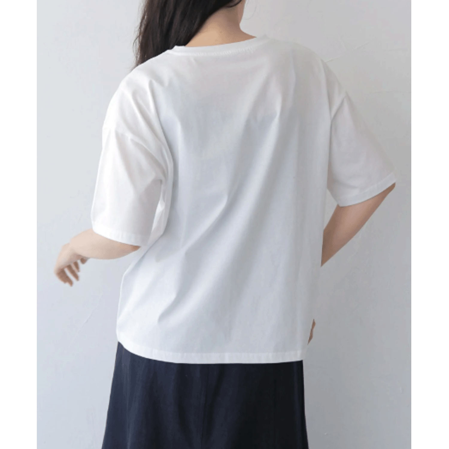 vingtrois ドライタッチコットンフォントTシャツ - 画像15