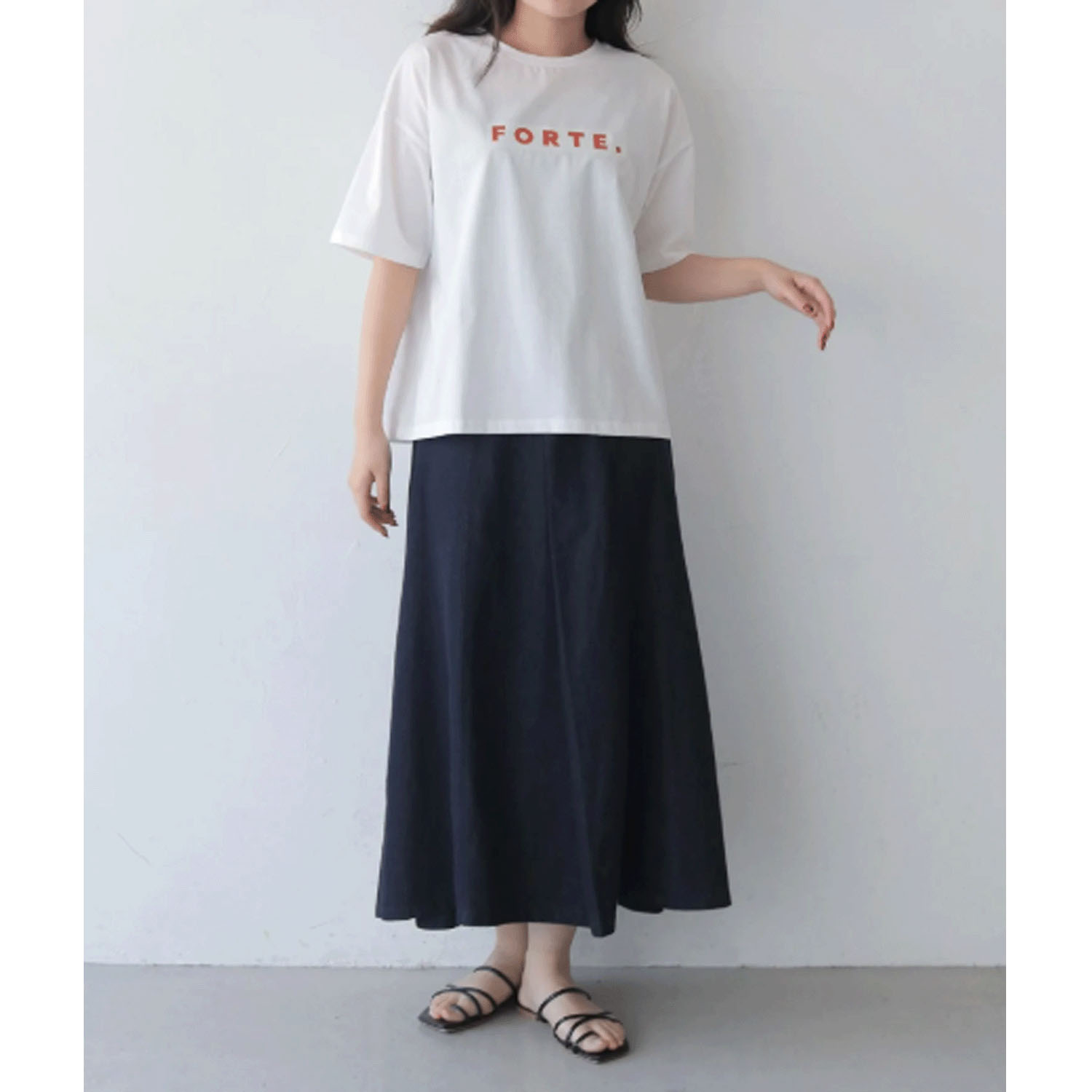 【Insta Live】vingtrois ドライタッチコットンフォントTシャツ - 画像15