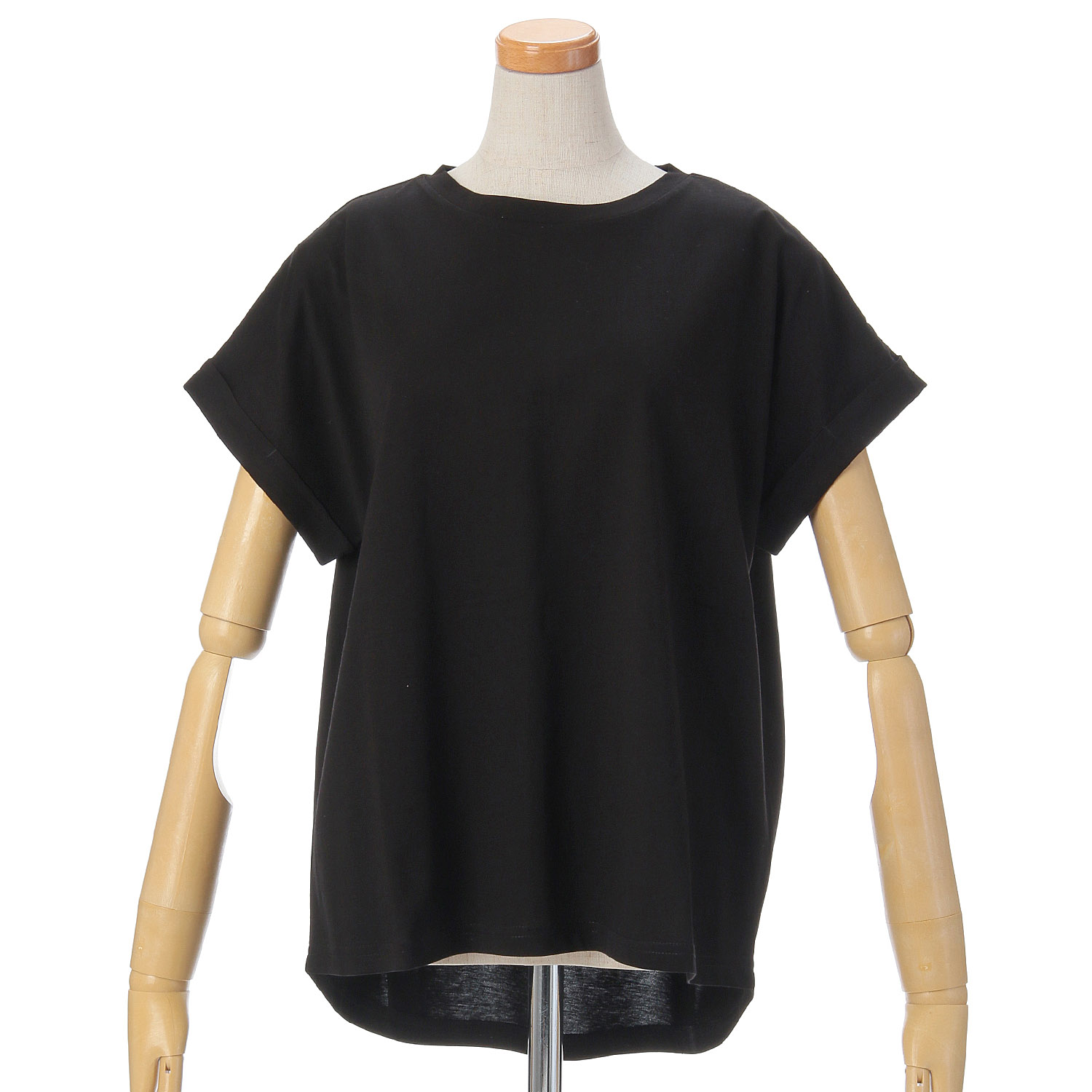 vingtrois ドライタッチコットンターンバックTシャツ - 画像4