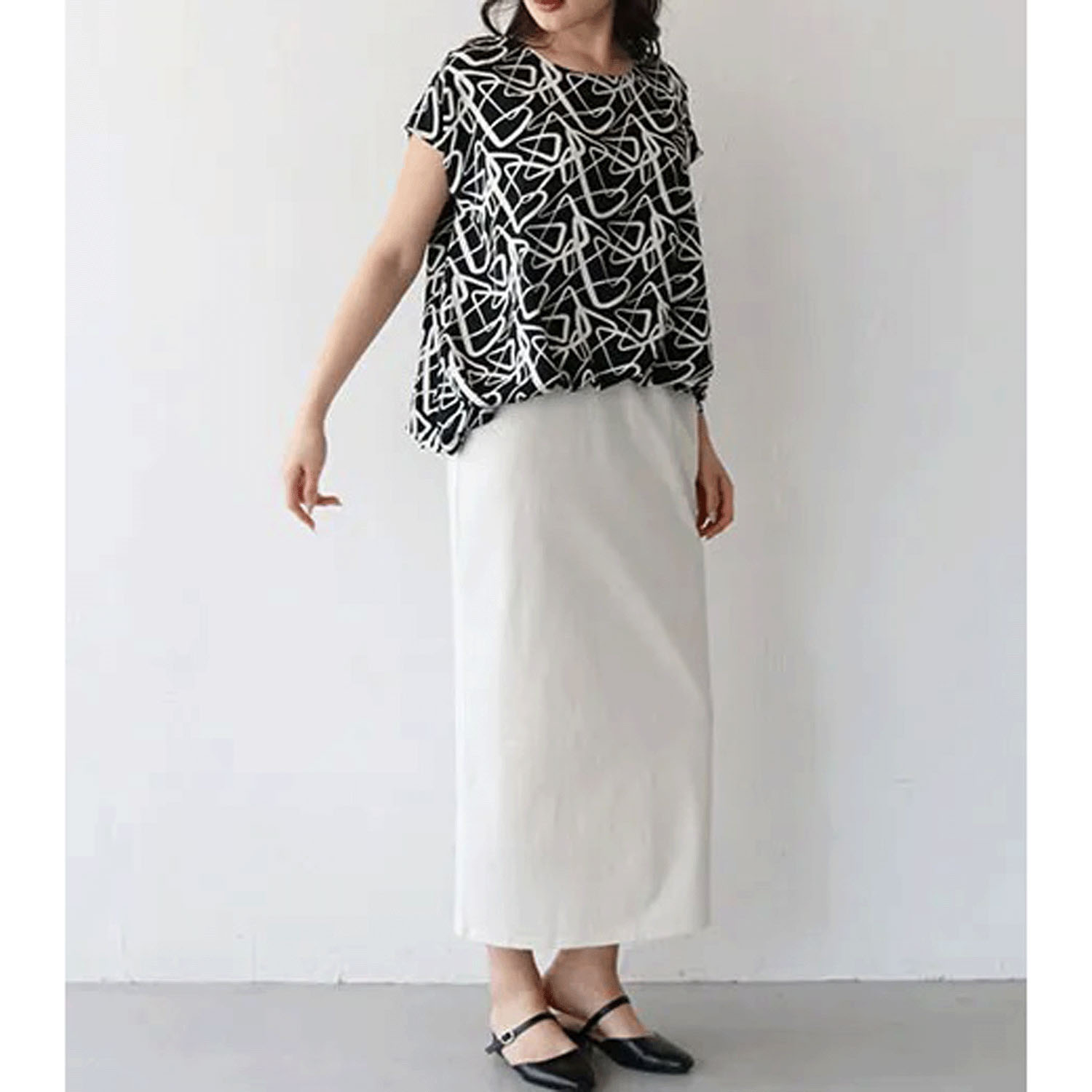 【Insta Live】vingtrois プリントドッキングワンピース - 画像5