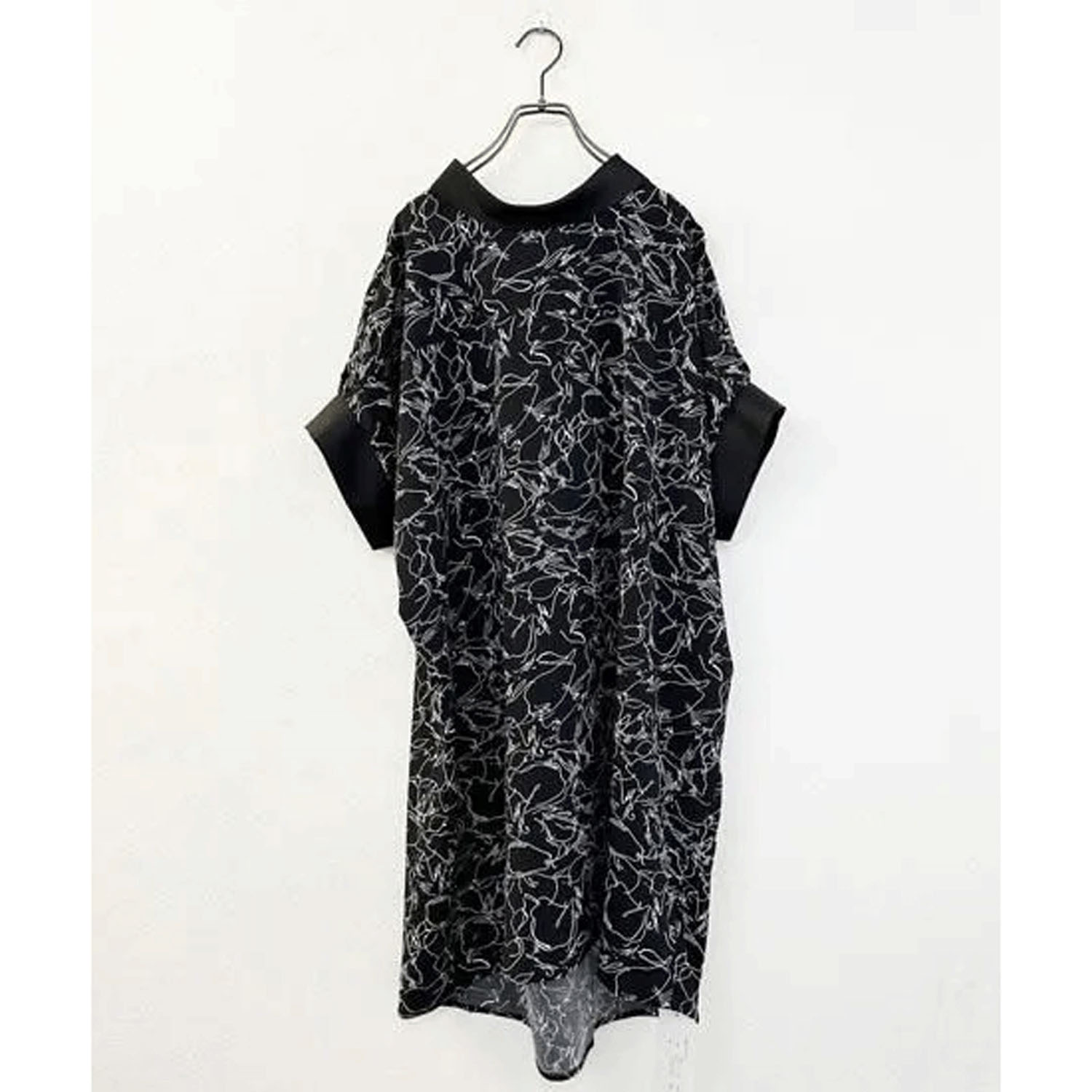 vingtrois  ウェーブボタンニュアンス柄ブラウス - 画像3