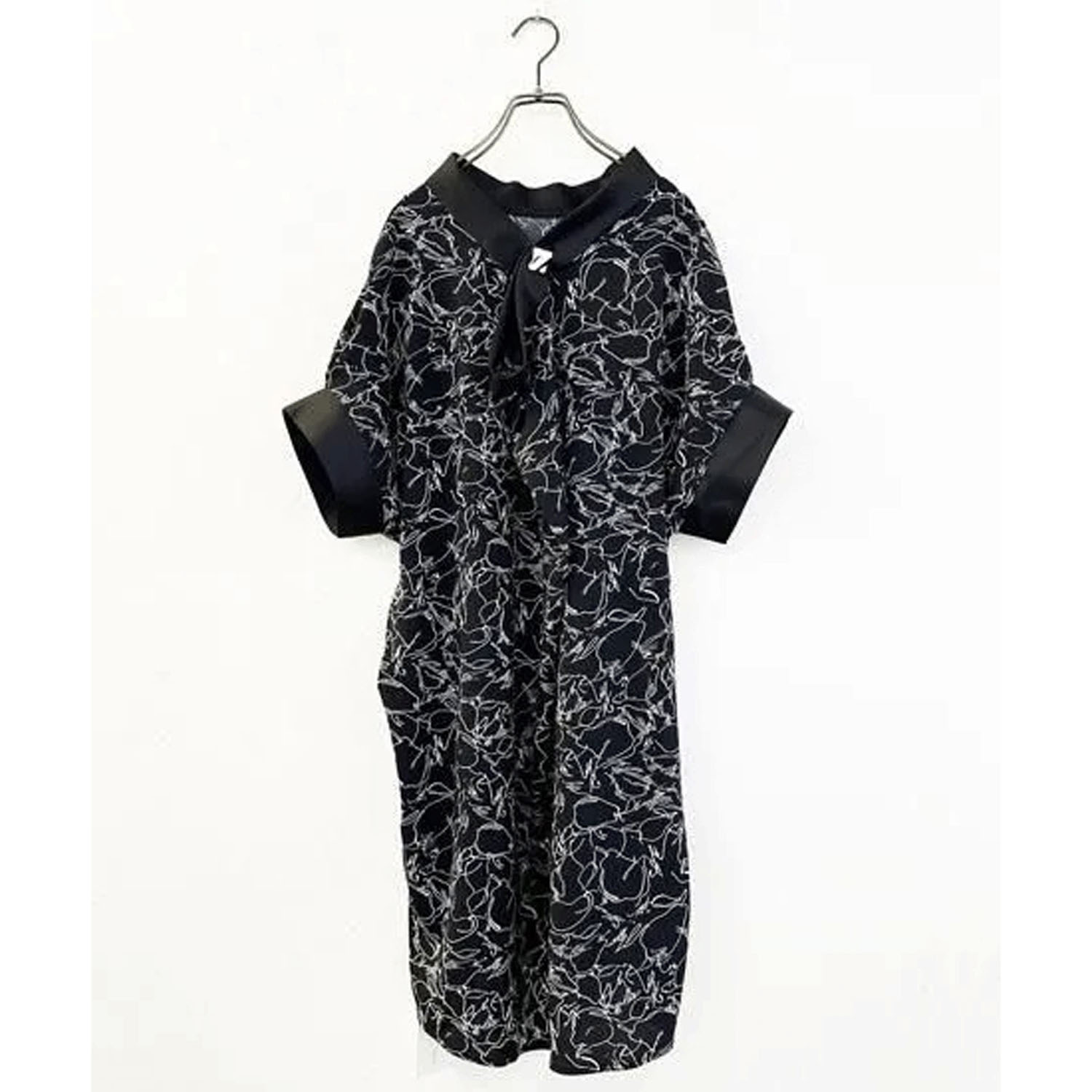 vingtrois  ウェーブボタンニュアンス柄ブラウス - 画像4