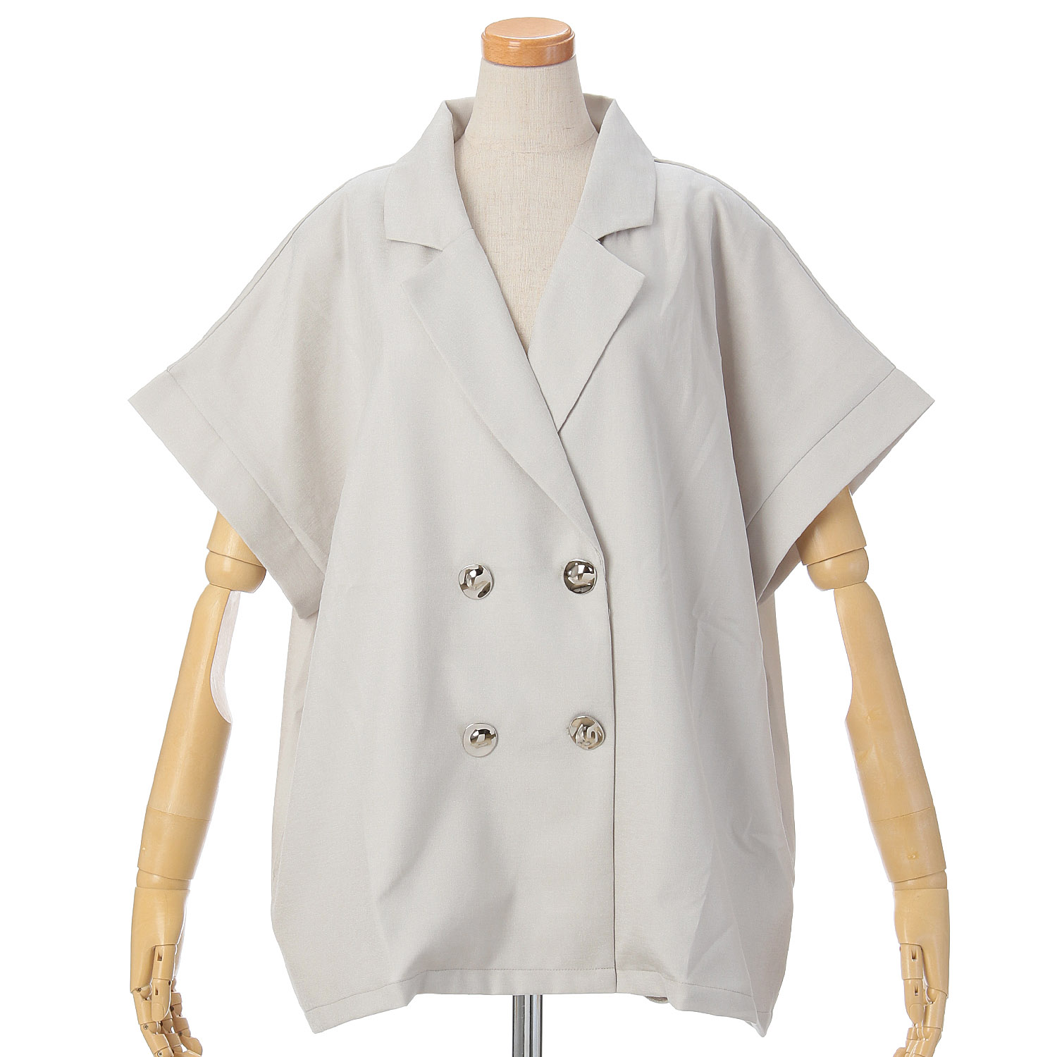 vingtrois 麻タッチ半袖ジャケット - 画像1